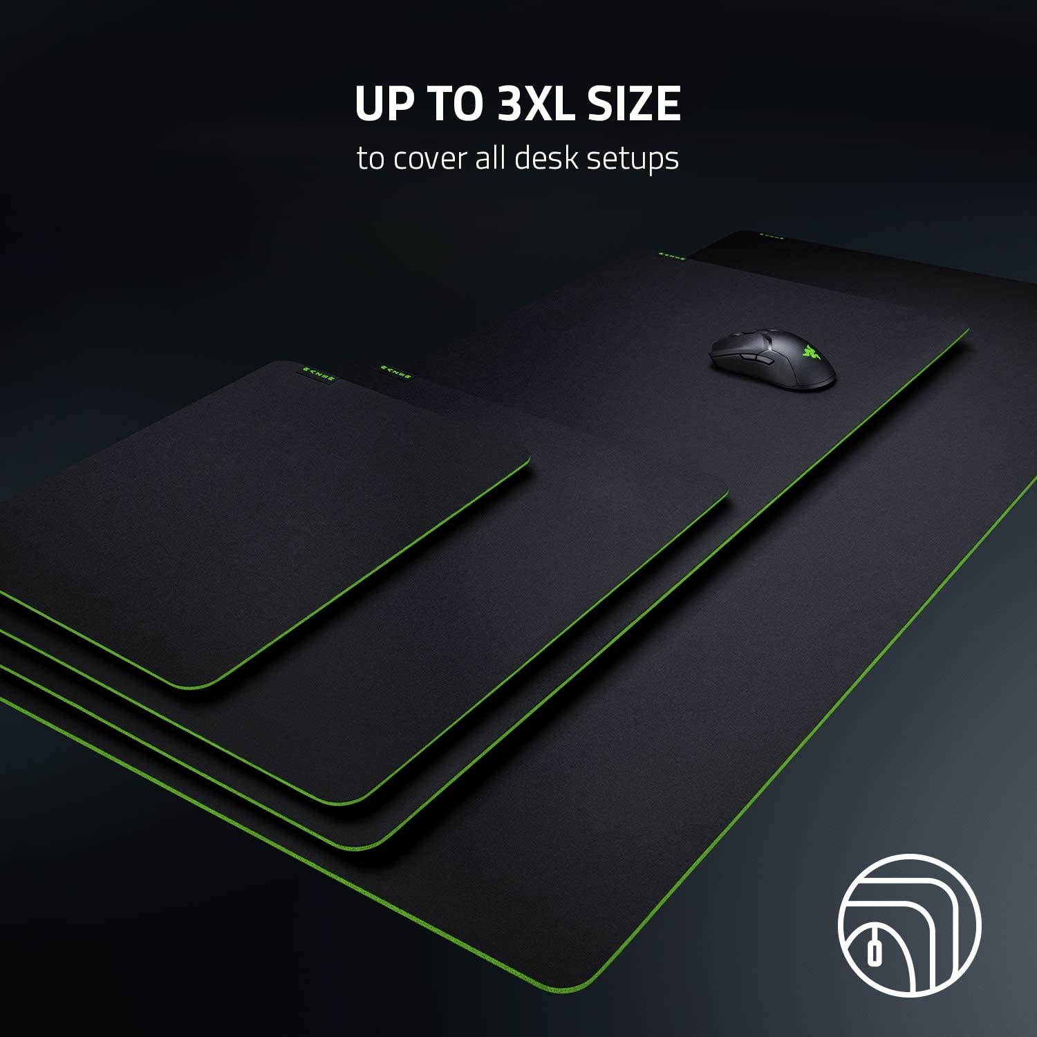 Razer Gigantus v2 Cloth Gaming Mouse Pad (XXL): Thick High-Density Foam - Non-Slip Base - Classic Black