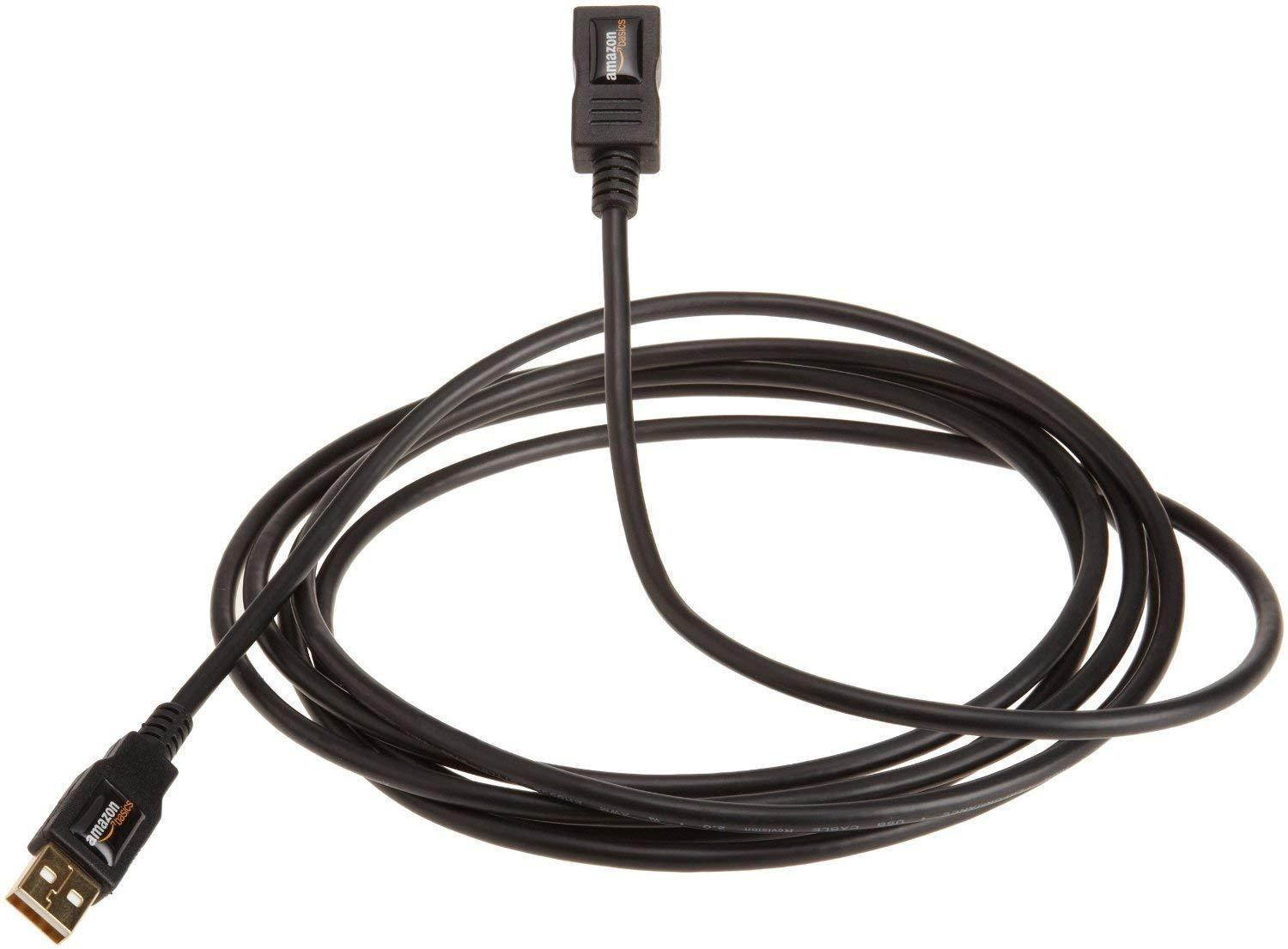 basics usb 2.0 extension cable - a-male to a-female - 9.8 feet (3 meters)
