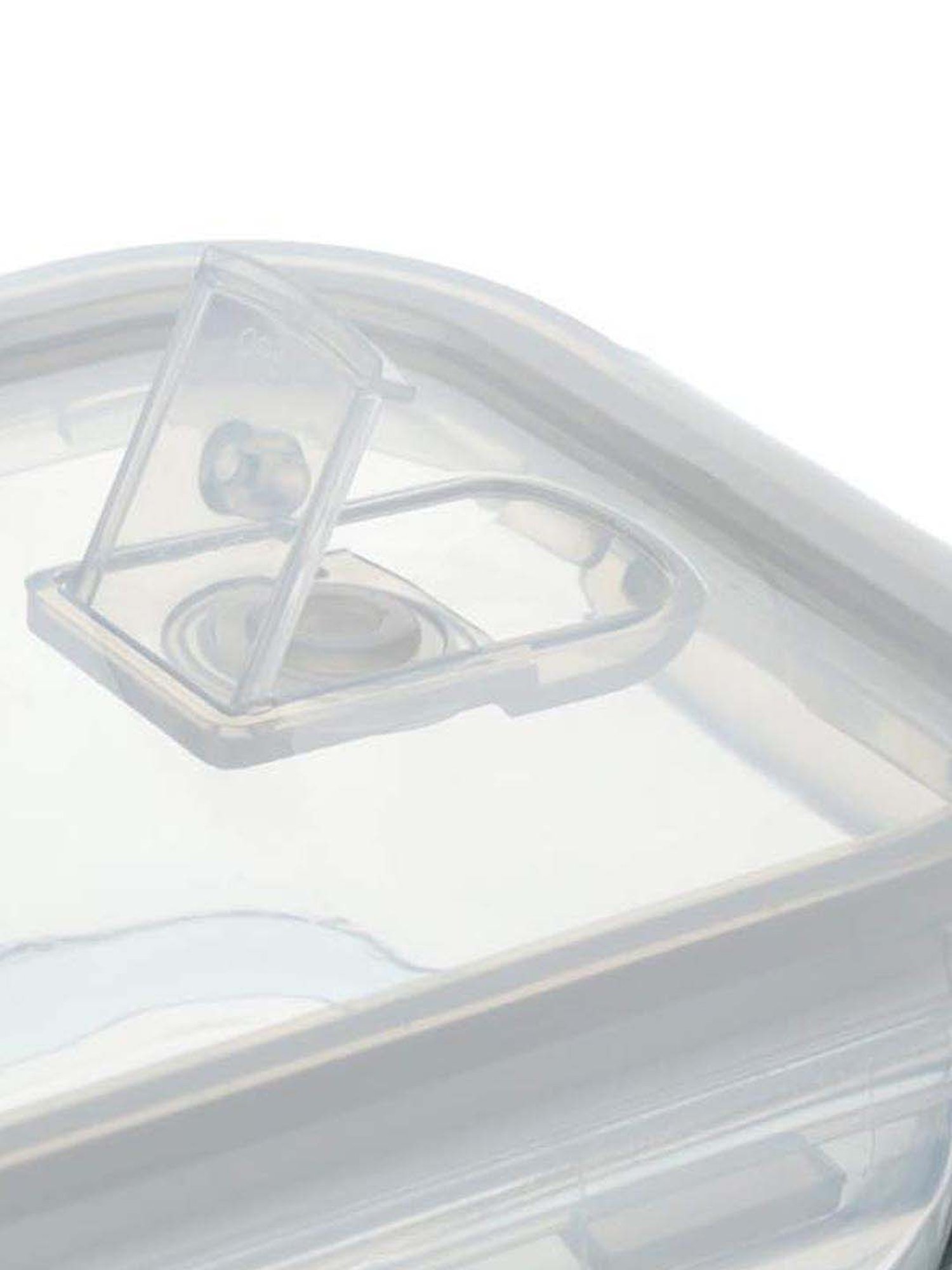 Femora Transparent Borosilicate Glass Containers with Lid (1000 ml) - Set of 2