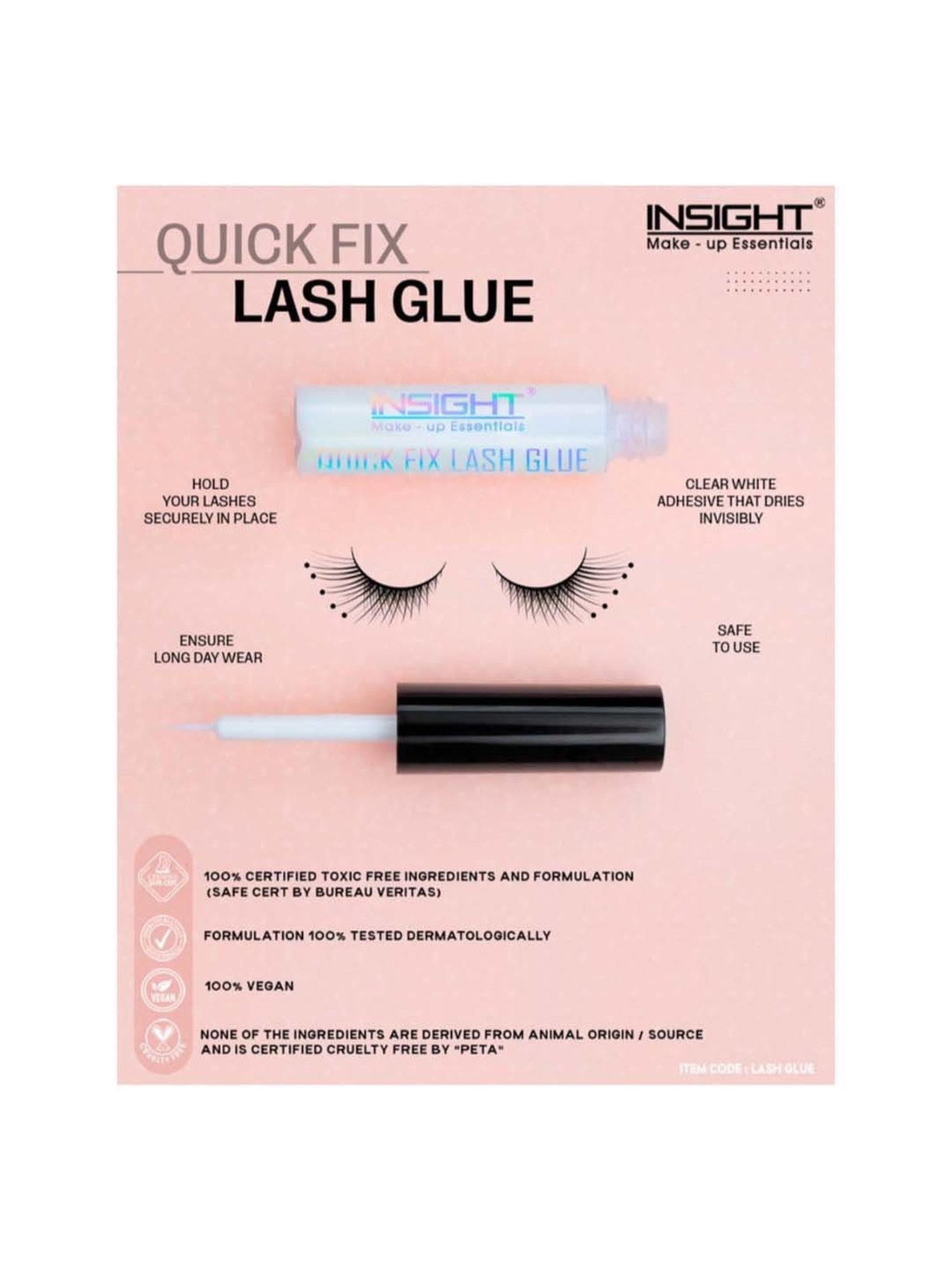 Insight Cosmetics Quick Fix Lash Glue - 5.5 gm