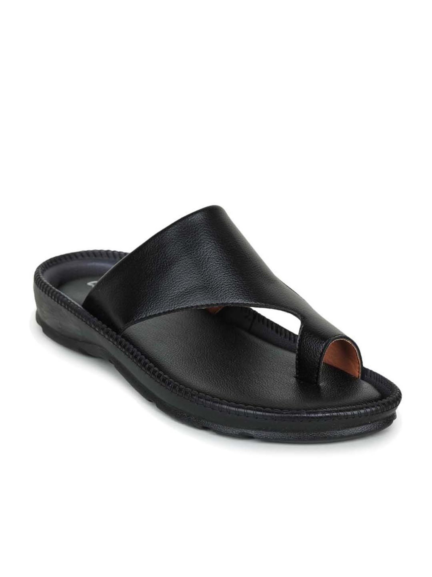 Coolers by Liberty Men's Black Toe Ring Sandals