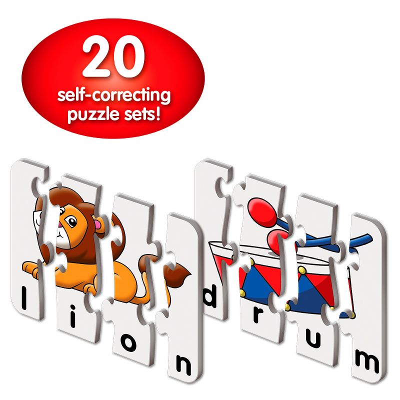 The Learning Journey Match It! 4 Letter Words 20 self correcting puzzle sets