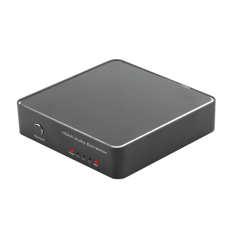 Insten 4K HDMI 1.4 Audio Extractor 7.1 with Optical Toslink SPDIF + 3.5mm Output, Support ARC for Soundbar Amplifier Speaker Headphone HDTV TV PS4 DVD