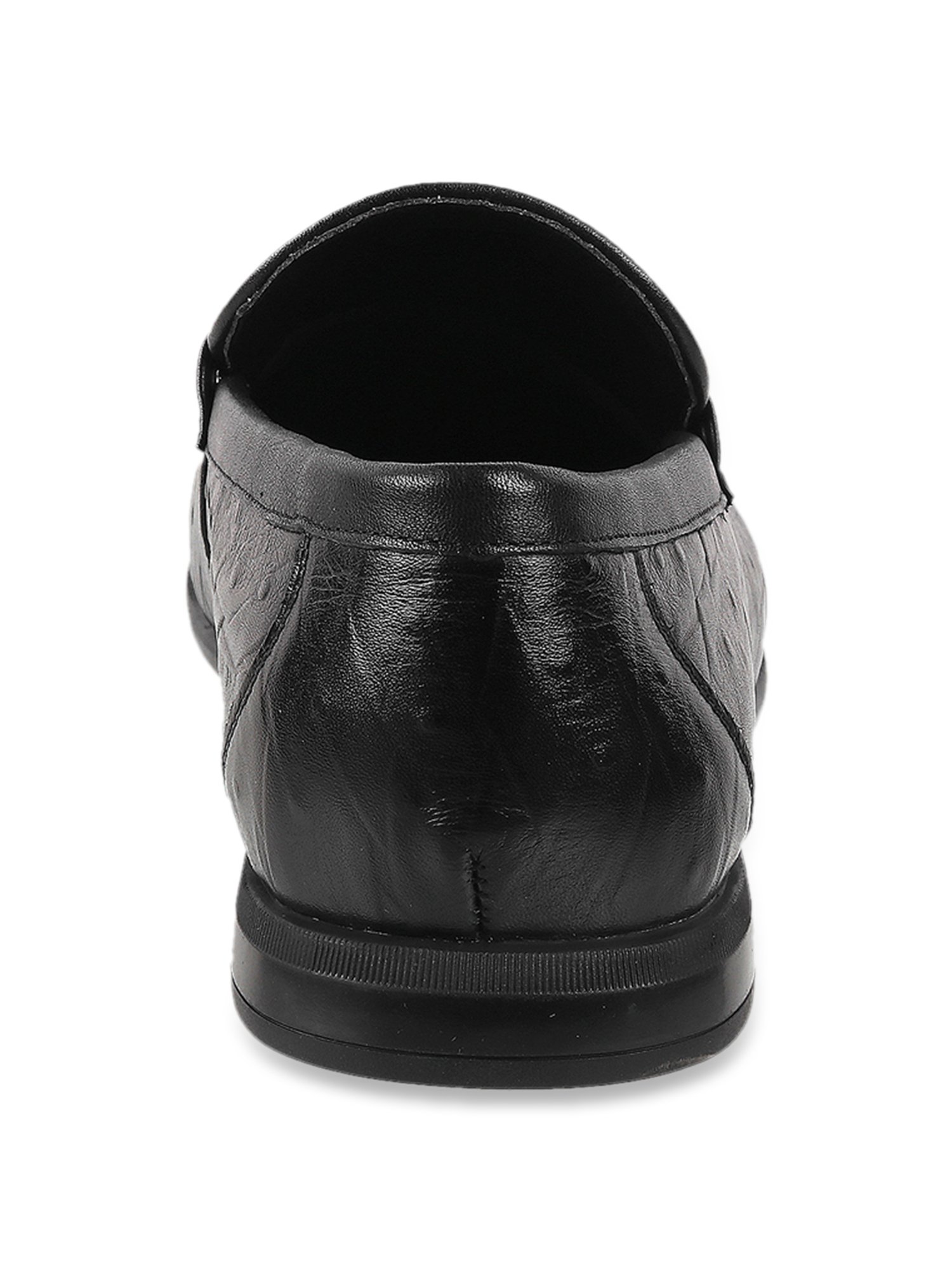 Da Vinchi by Metro Men's Black Formal Loafers