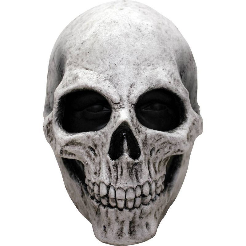 White Skull Latex Mask White - One Size