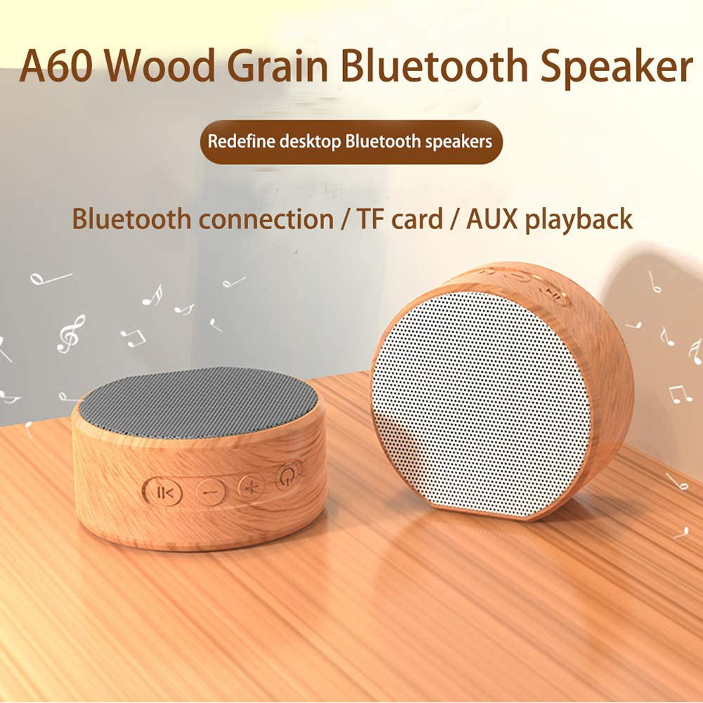 Wood Grain Wireless Bluetooth Speaker Mini Card Subwoofer Computer Mini Speaker