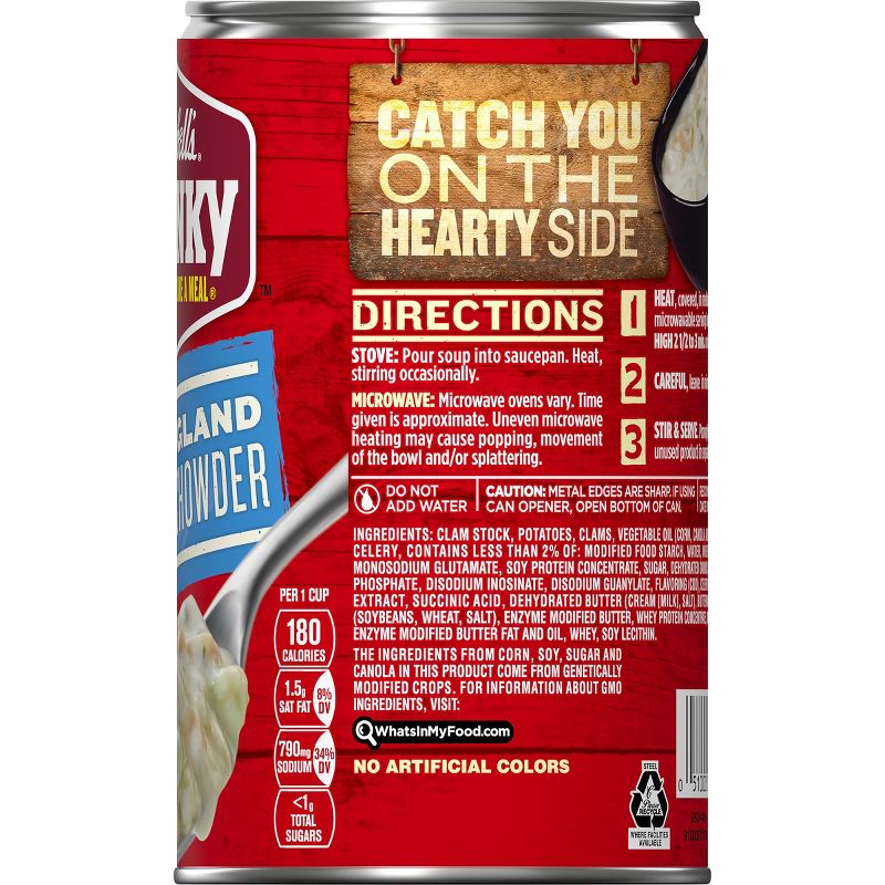 Campbell's Chunky New England Clam Chowder Soup 18.8oz