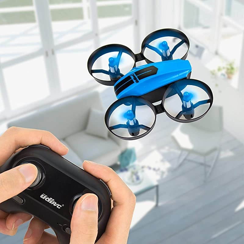 U46 Mini Drone for Kids 24Ghz RC Drones with Auto Hovering Headless Mode Nano Quadcopter Blue