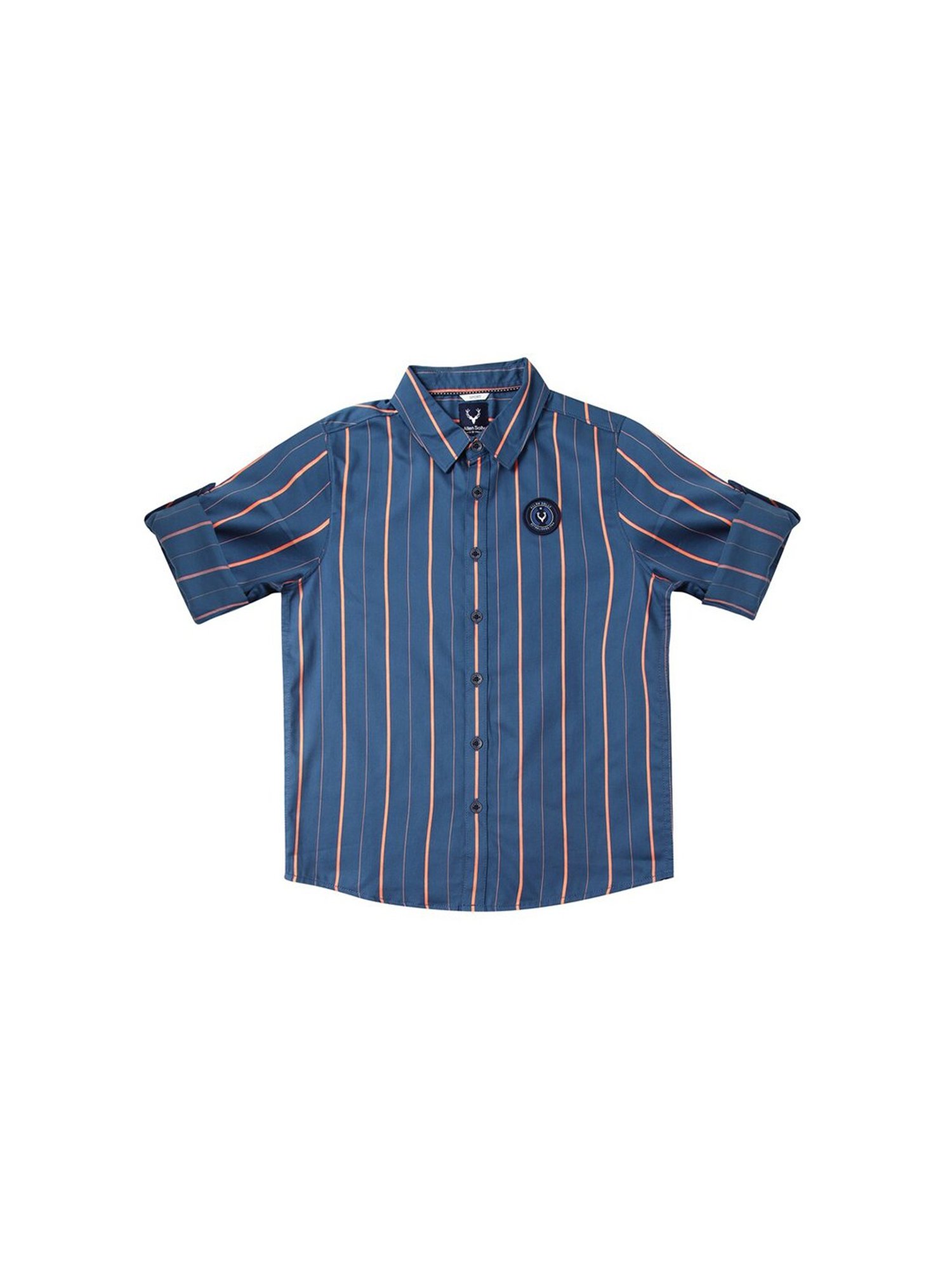 Allen Solly Junior Blue Striped Full Sleeves Shirt