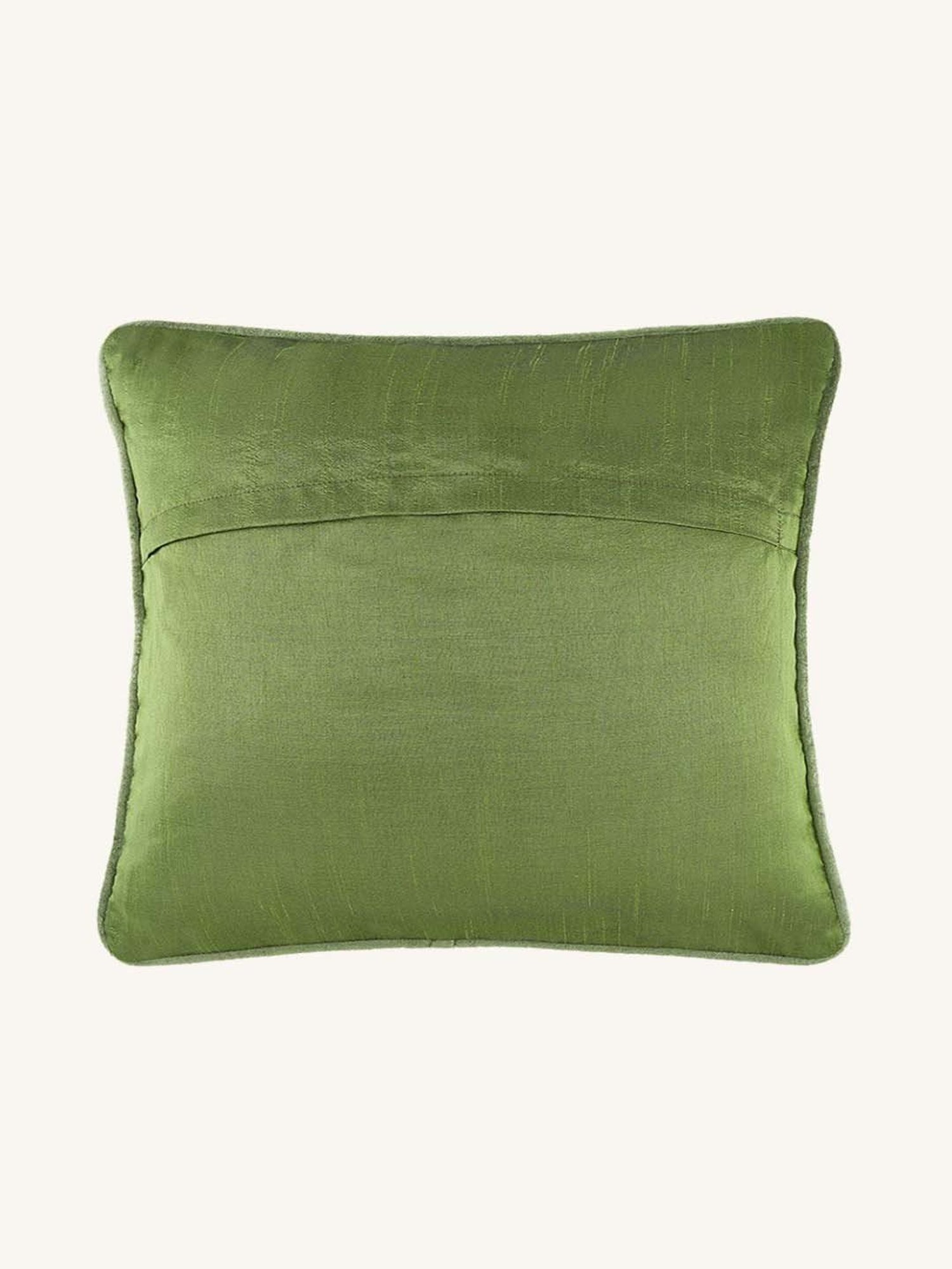 Living Scapes by Pantaloons Green Cotton Cushion Cover