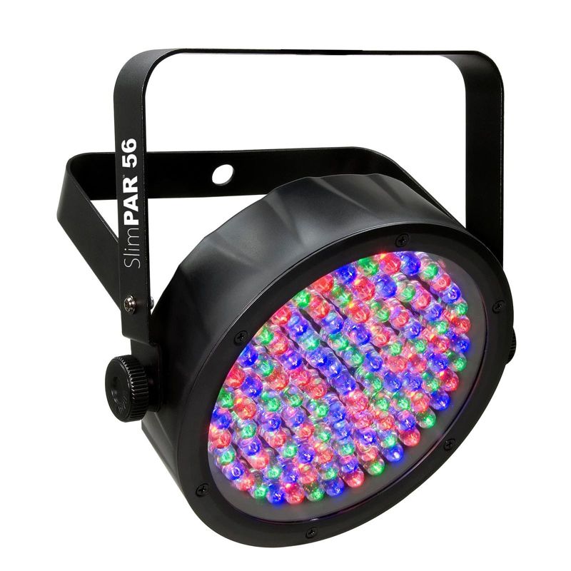 Chauvet DJ 56 LED DMX Slim Par Flat Can RGB Wash Light Effect Fixture (12 Pack)