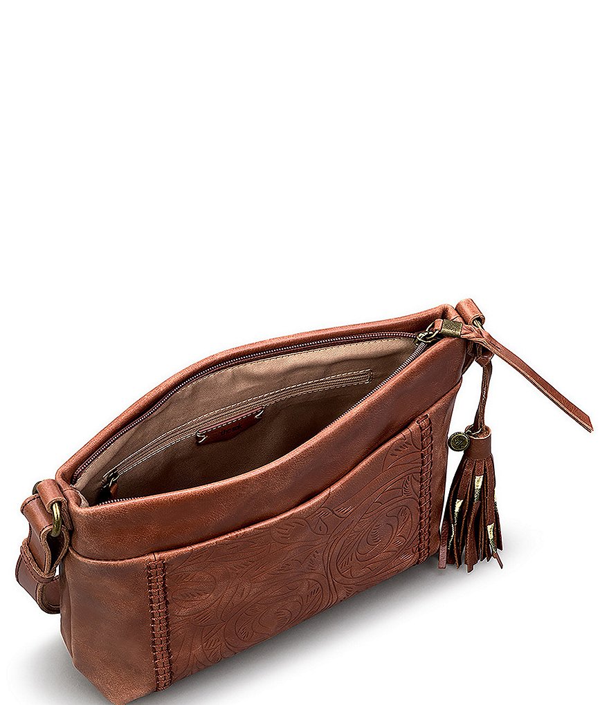 The Sak Melrose Top Zip Leather Crossbody Bag