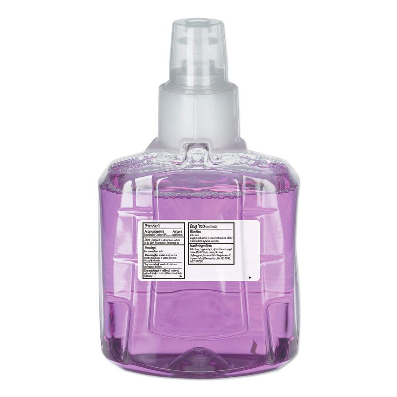 GOJO Industries 1912-02 Plum Scent 1200 mL Antibacterial Foam Handwash Refill for LTX-12 Dispenser