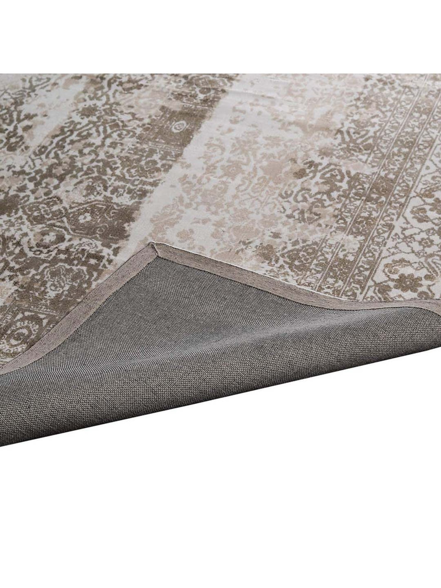 Pequra Brown & Beige Viscose XL Carpet - Set of 1