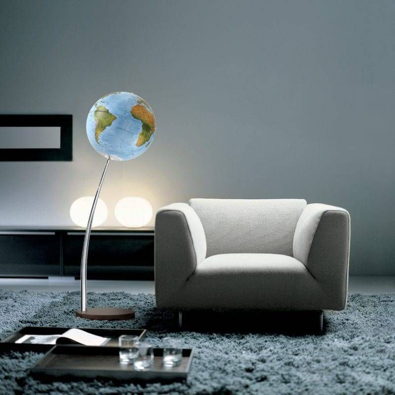 Vertigo Blue Designer Floor Globe - Waypoint Geographic