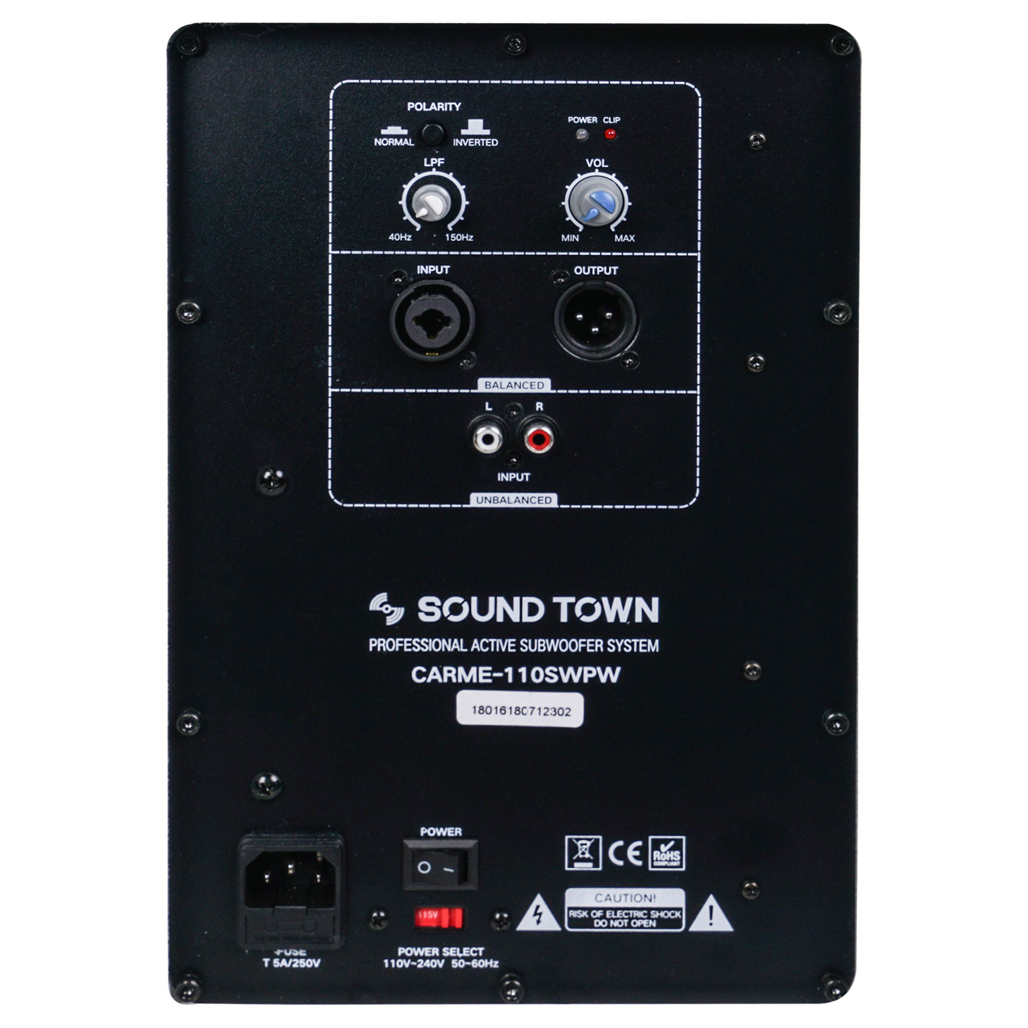 Sound Town 2-Pack 10" 1400 Watts Powered PA DJ Subwoofers with Folded Horn Design, White (CARME-110SWPW-PAIR)