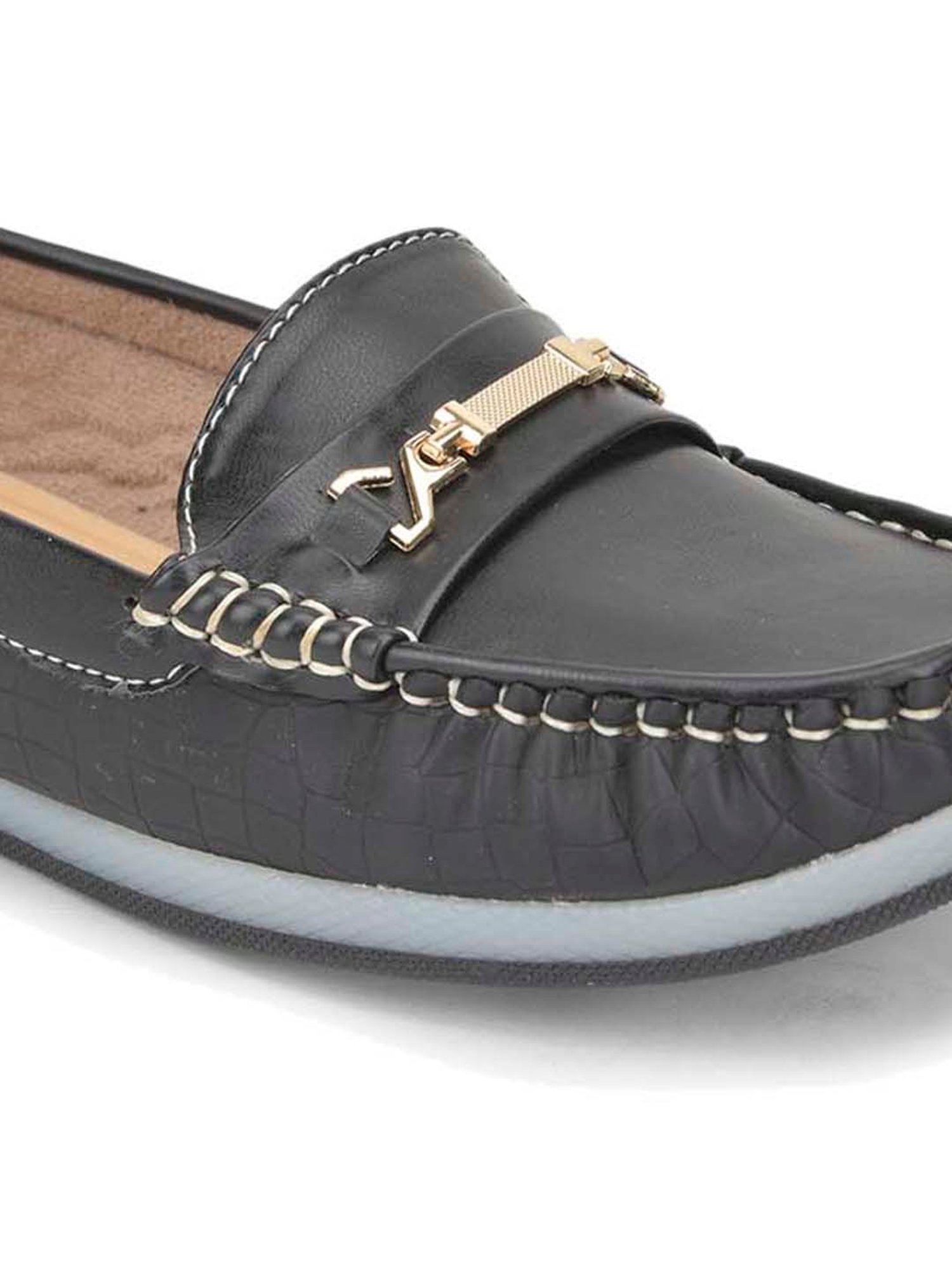 Salario Women's Black Casual  Loafers