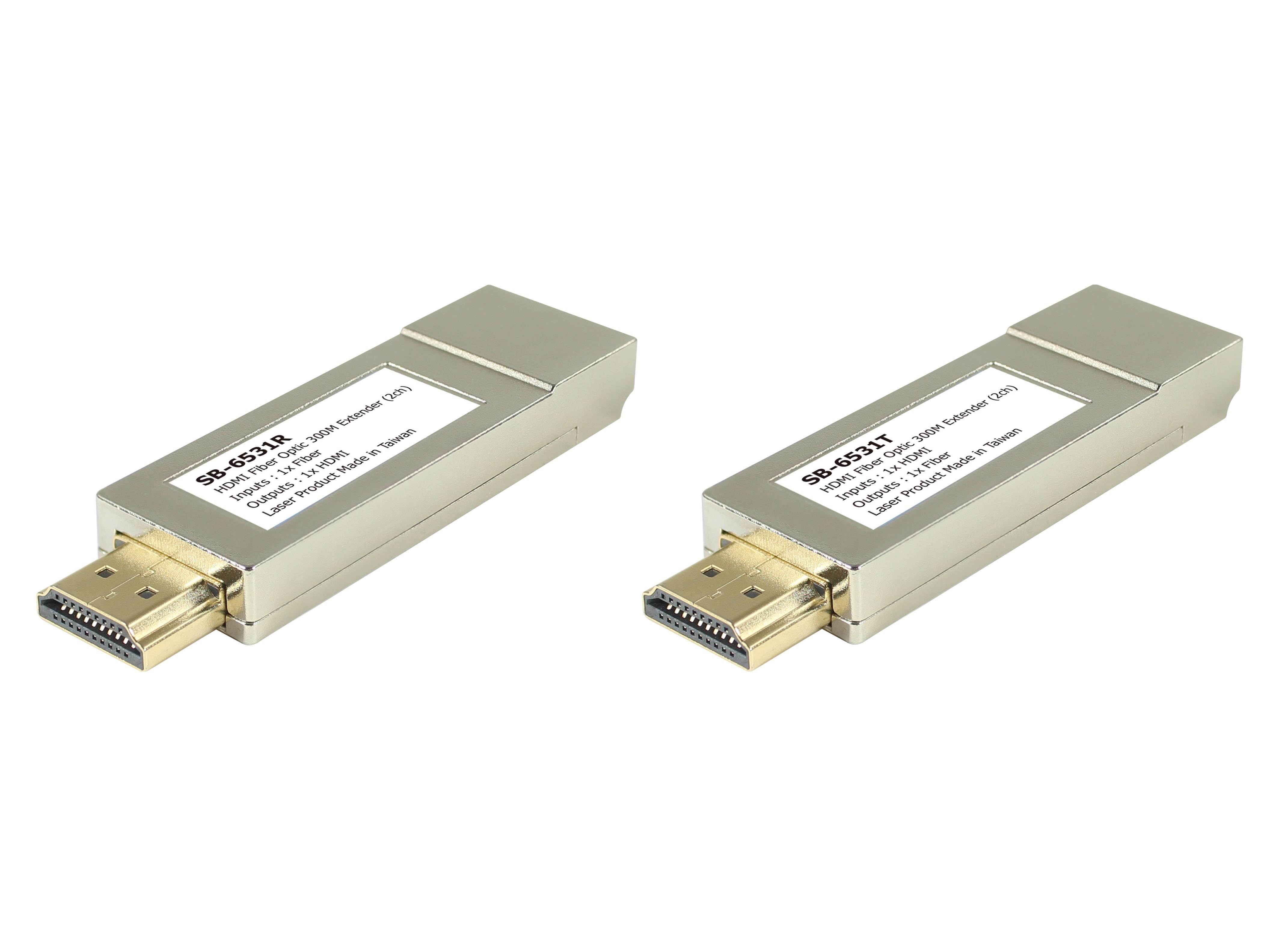 Shinybow SB-6531 KIT 4K UHD HDMI Over Dual LC MM Fiber Optic Extender (Tx/Rx)