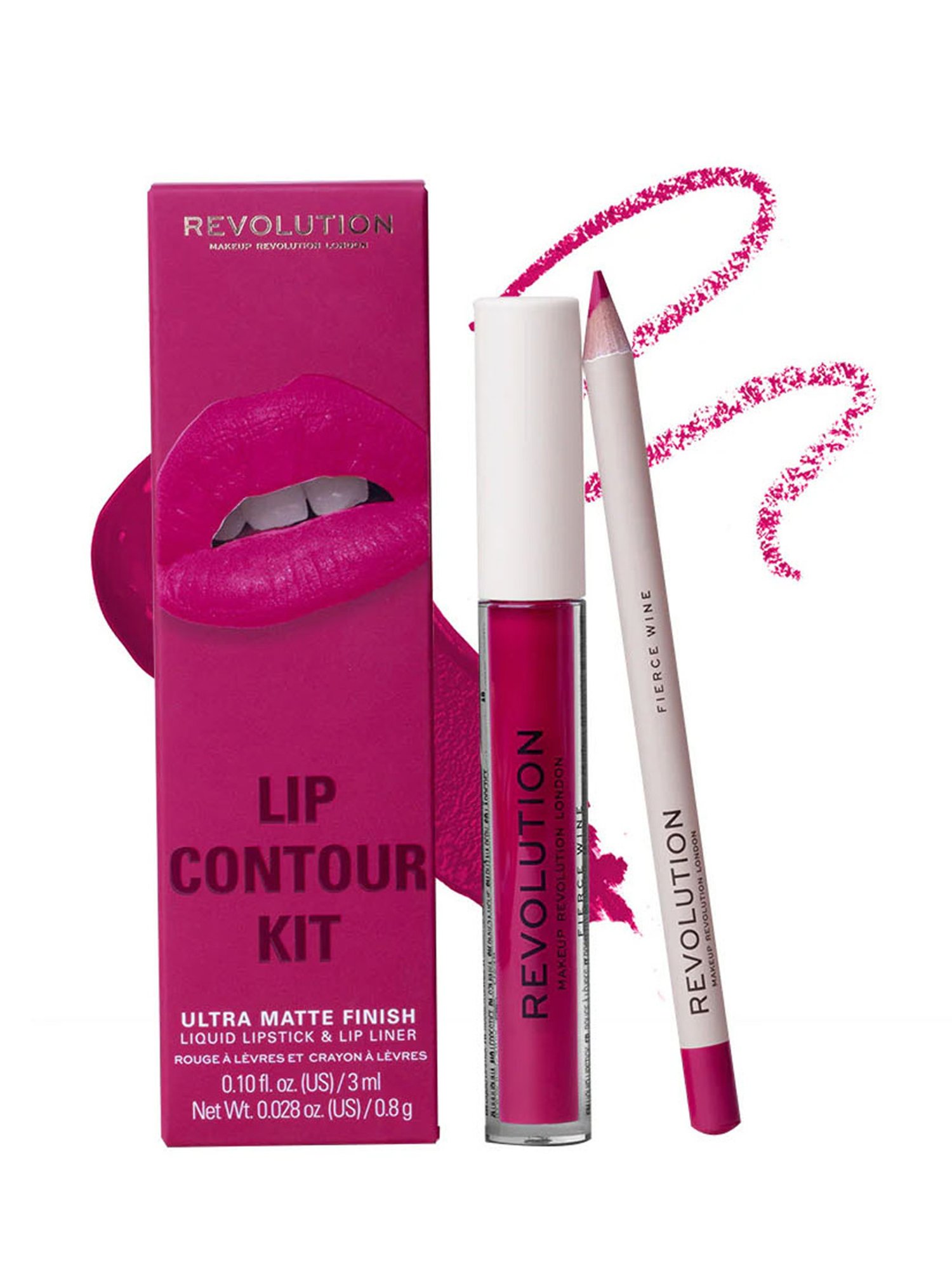 Makeup Revolution Lip Contour Kit Fierce Wine