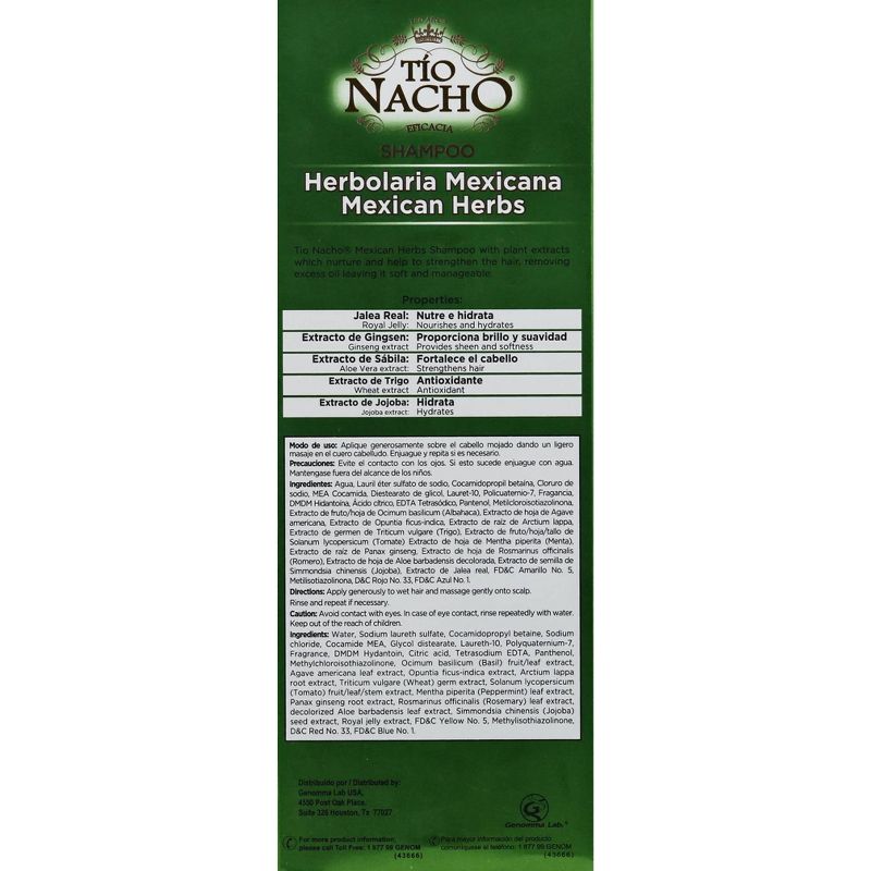 Tio Nacho Mexican Herbs Strengthening Shampoo - 14 fl oz