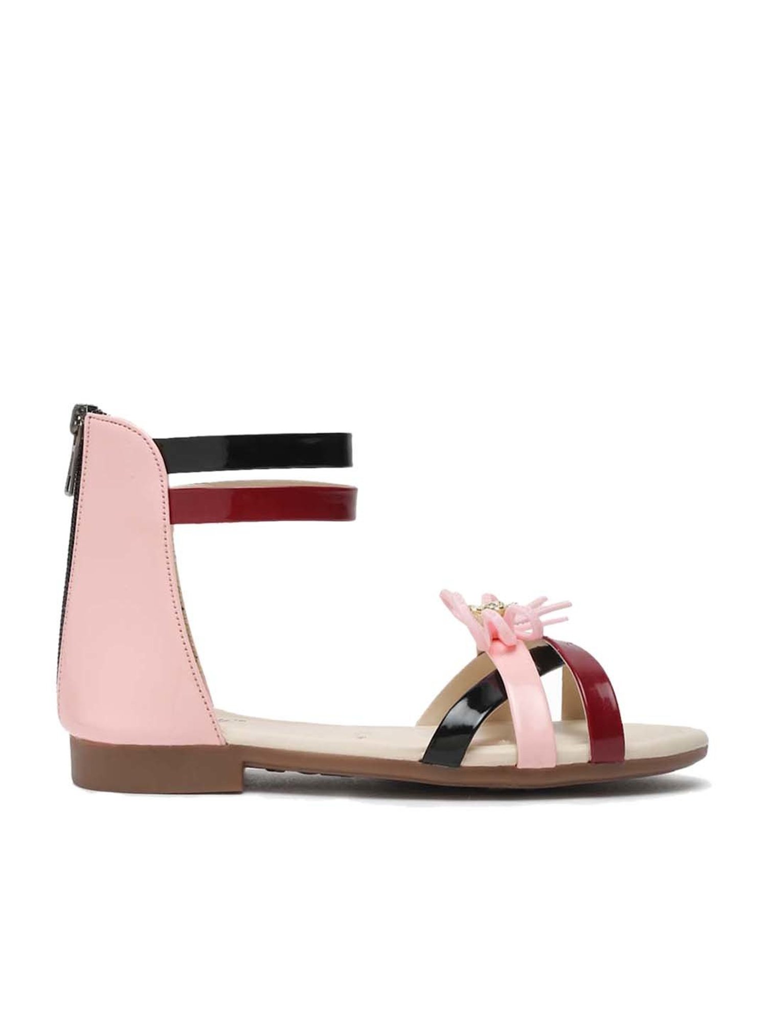 Tiny Bugs Kids Multicolor Cross Strap Sandals