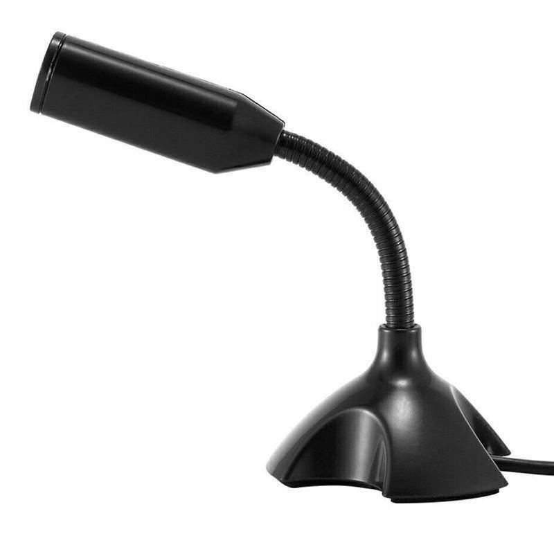 Mini USB Studio Speech Vocal Microphone MIC with Holder Cable For PC Laptop Desktop Microphone Stand for Computer Laptop PC and PS4 Gaming Mic Phone Stand Universal Mic For PC Desktop Laptop MacBook
