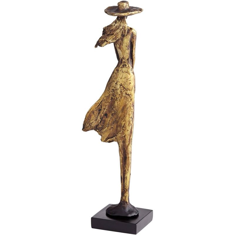 Kensington Hill Standing Girl 14 1/4" High Copper Statue