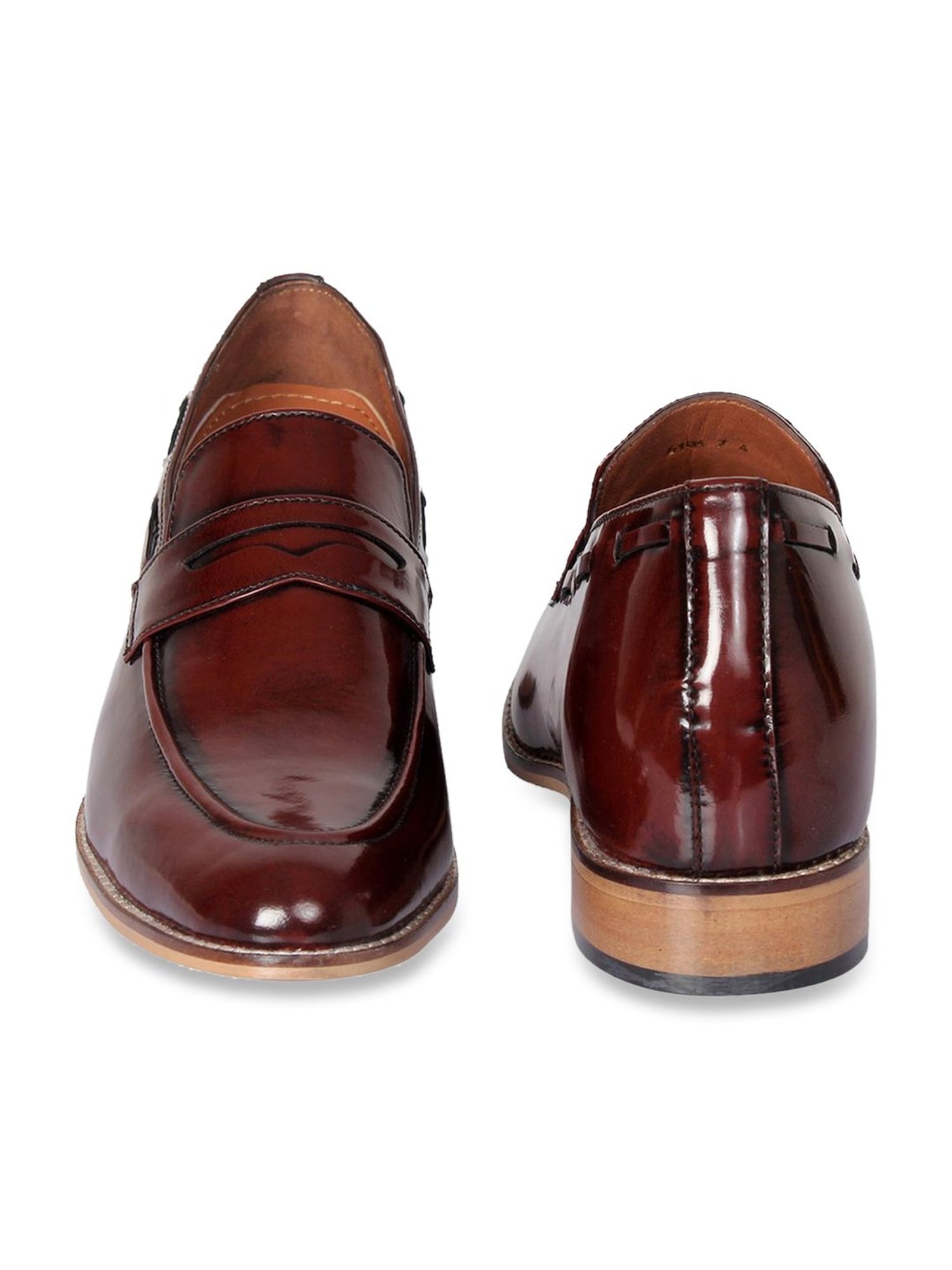 Celby Men's Height Increasing Maroon Casual Loafers