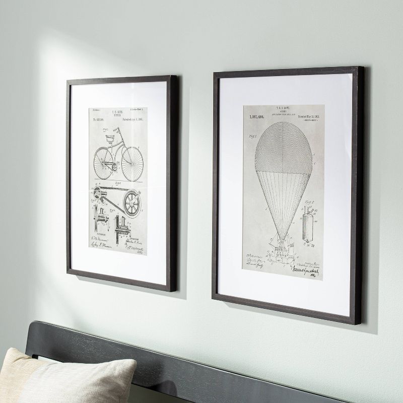 16" x 20" Bicycle Drawing Framed Wall Art - Hearth & Hand™ with Magnolia