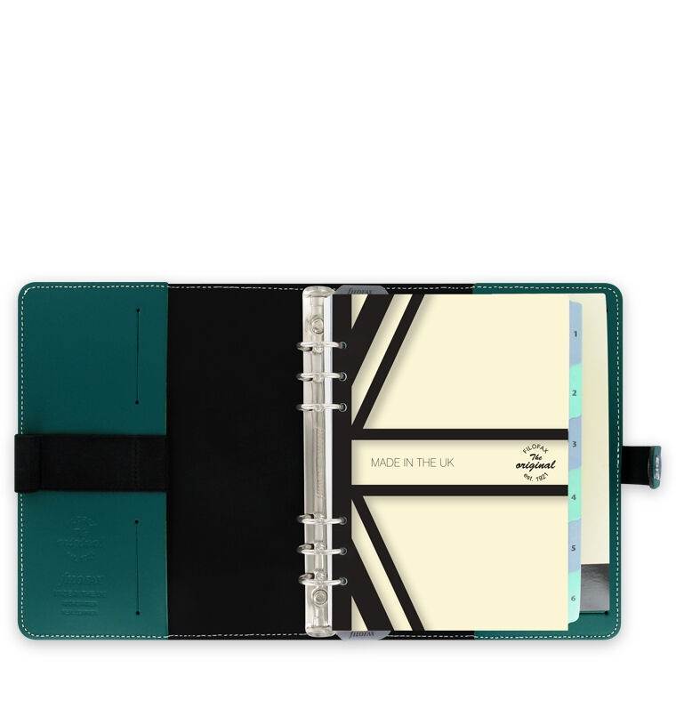 Filofax Original Organizer Dark Aqua A5 - Made in the UK - New - 022383