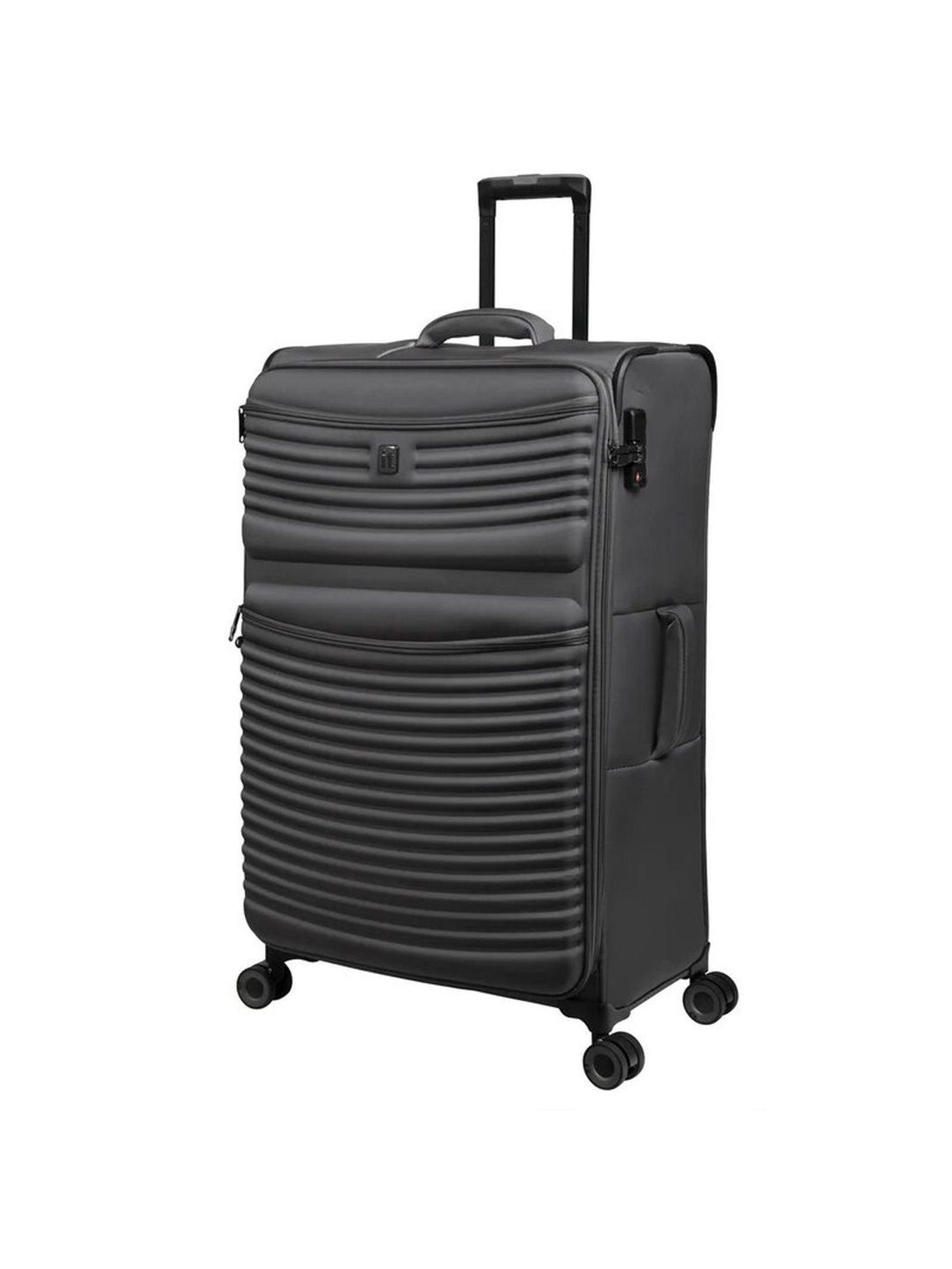 it luggage Precursor Grey Set of 3-28 24 20 inches Expandable Soft Case Luggage Trolley with TSA