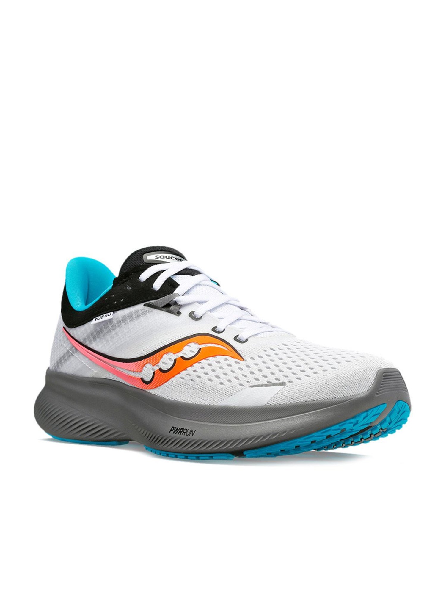 Saucony Men's Ride 16 White Outdoor Shoes