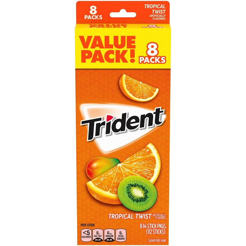 Trident Tropical Twist Gum - 8ct