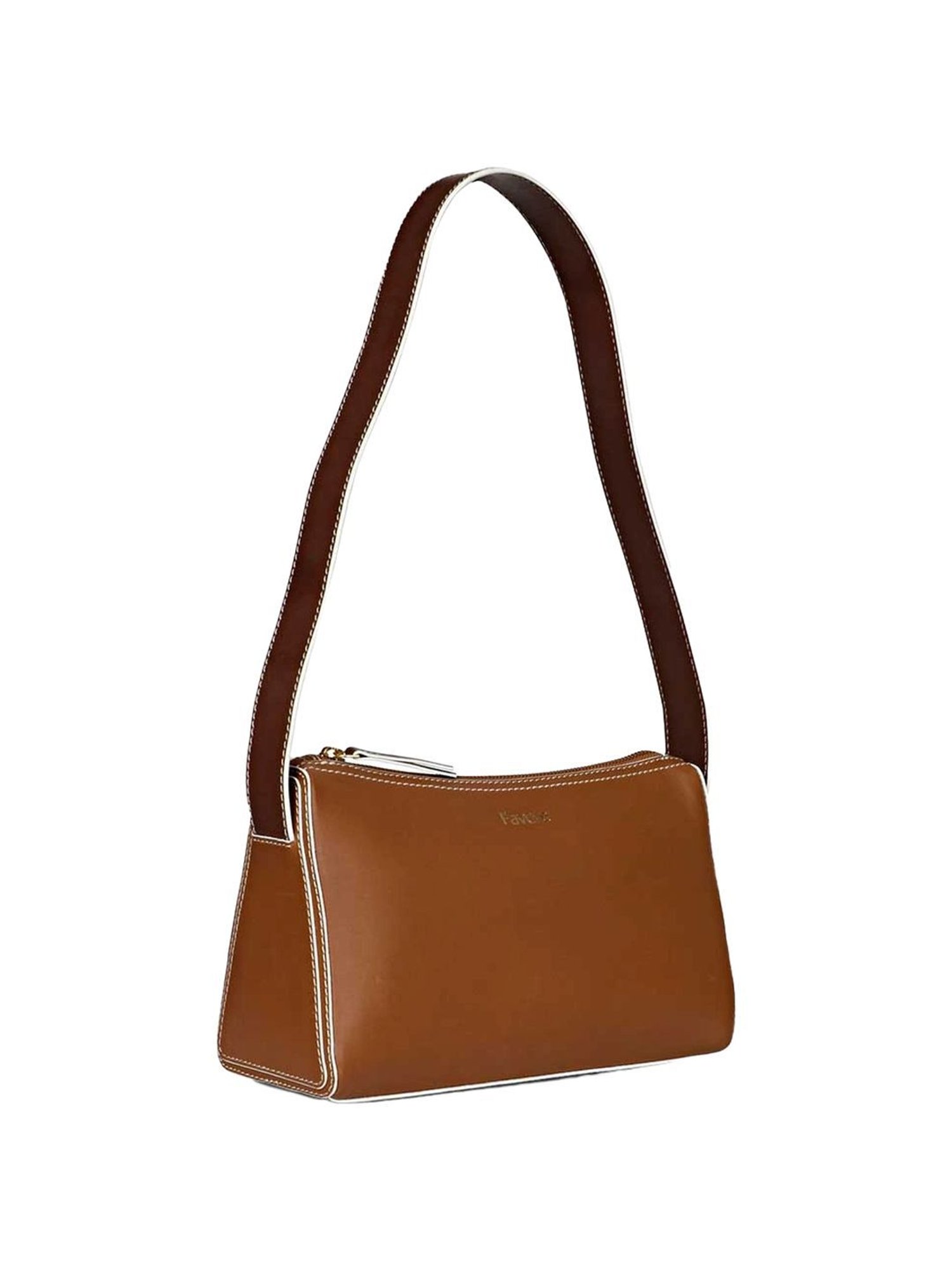 Favore Brown Solid Medium Shoulder
