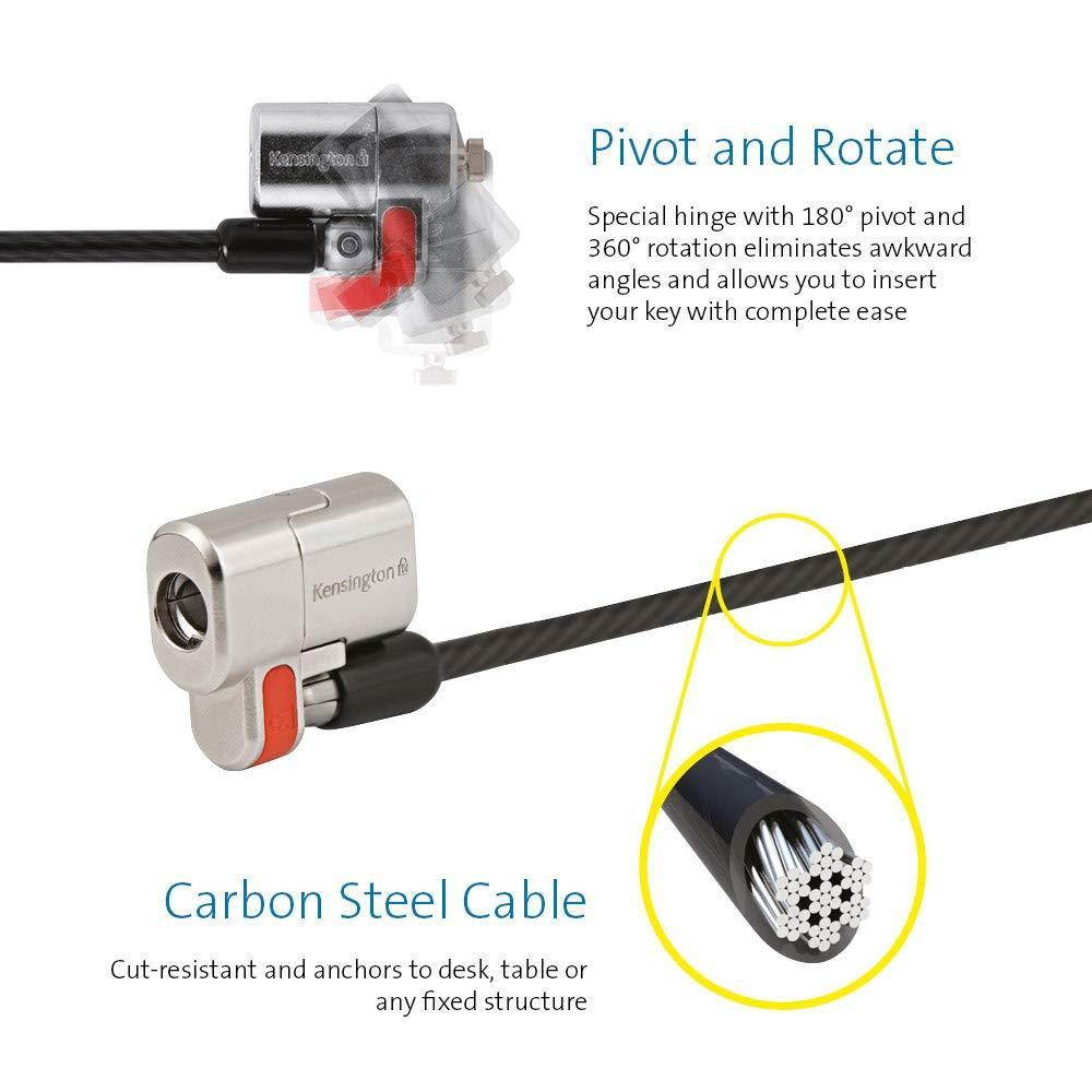 Kensington K64637WW ClickSafe Keyed Laptop Lock for Business Standard Cable