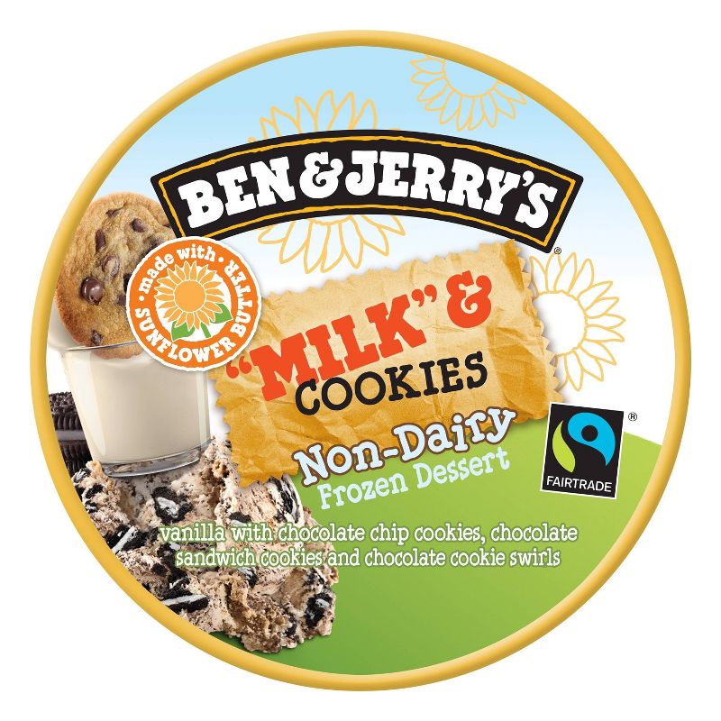 Ben & Jerry's Non Dairy Ice Cream Milk & Cookies Frozen Dessert - 16oz