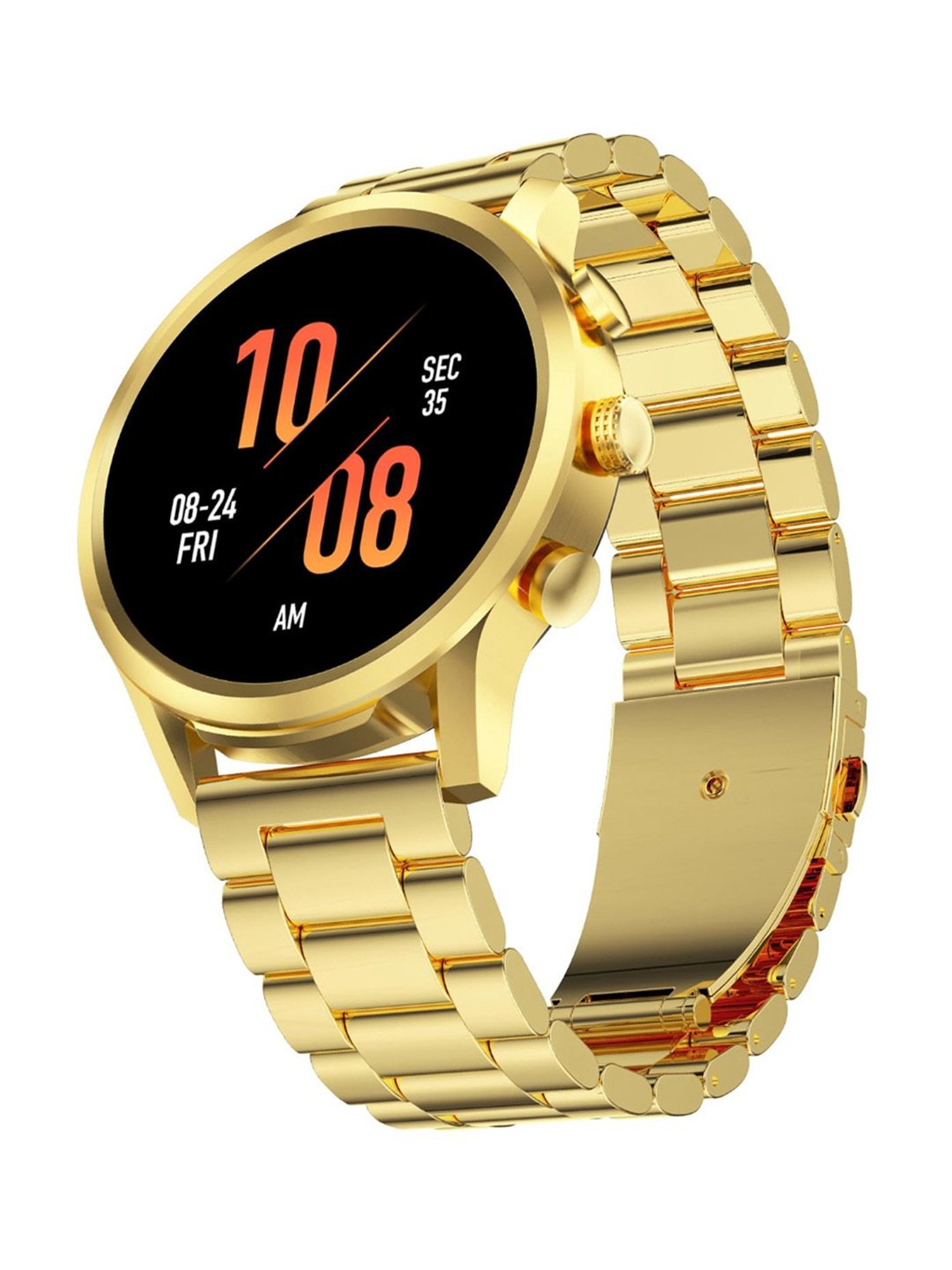 Fire-Boltt Infinity Luxe BT Calling Smartwatch with 1.6 inch HD Round Display (Gold)