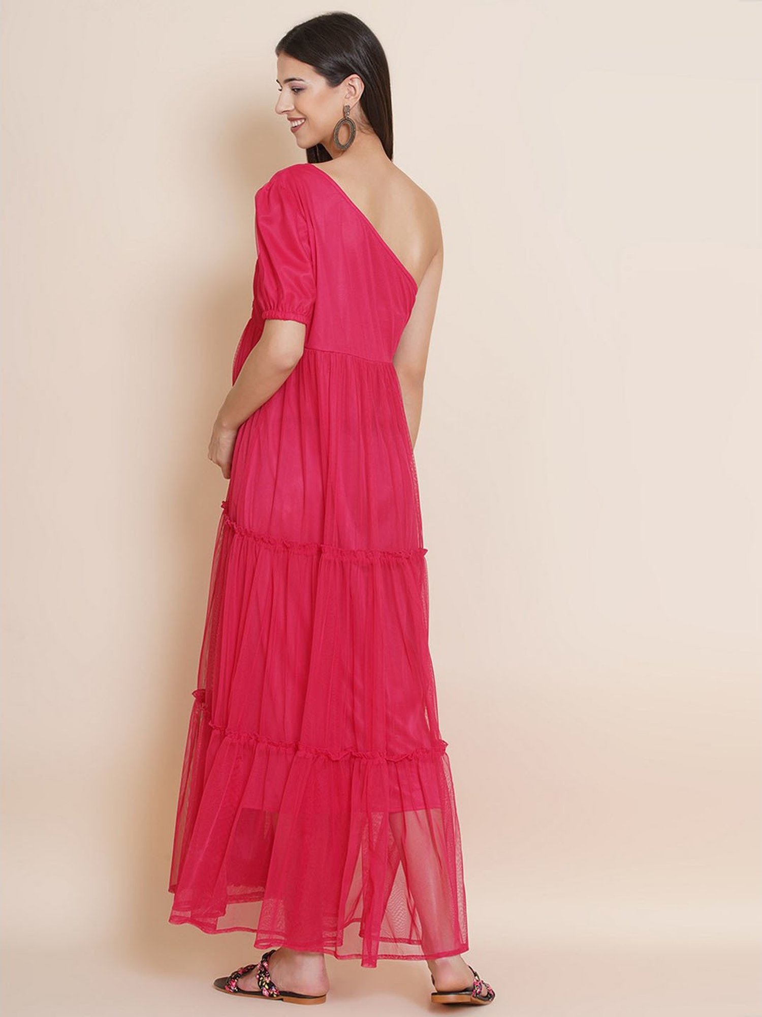 Mine4Nine Pink Maternity Dress