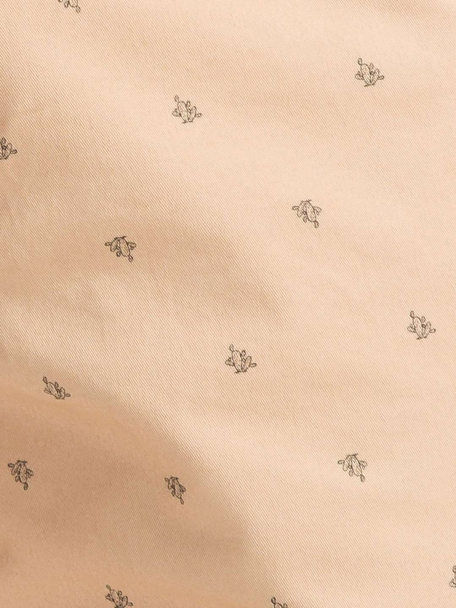 Parx Brown Regular Fit Printed Shorts