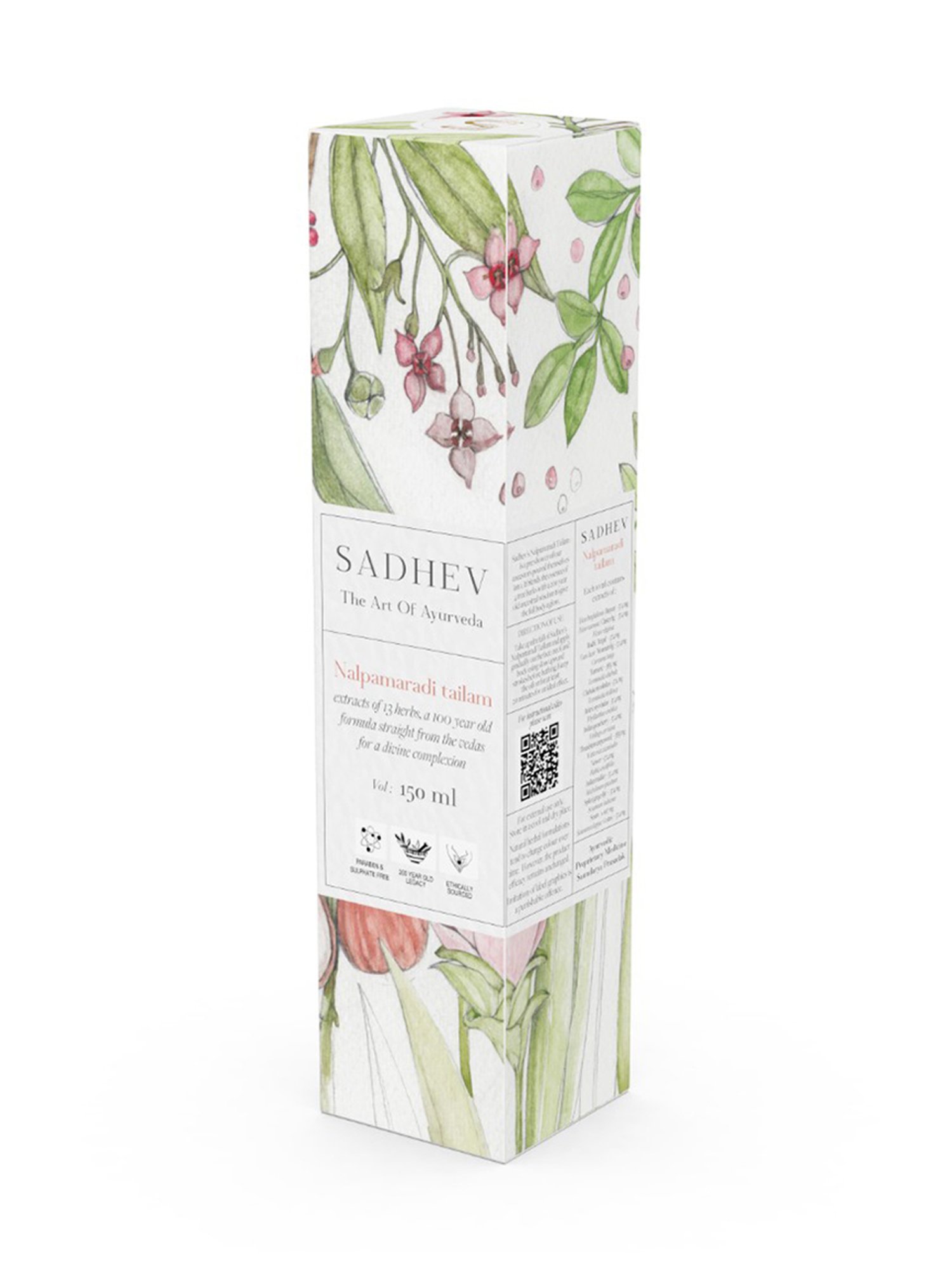 SADHEV The Art Of Ayirveda Nalpamaradi Tailam - 150 ml