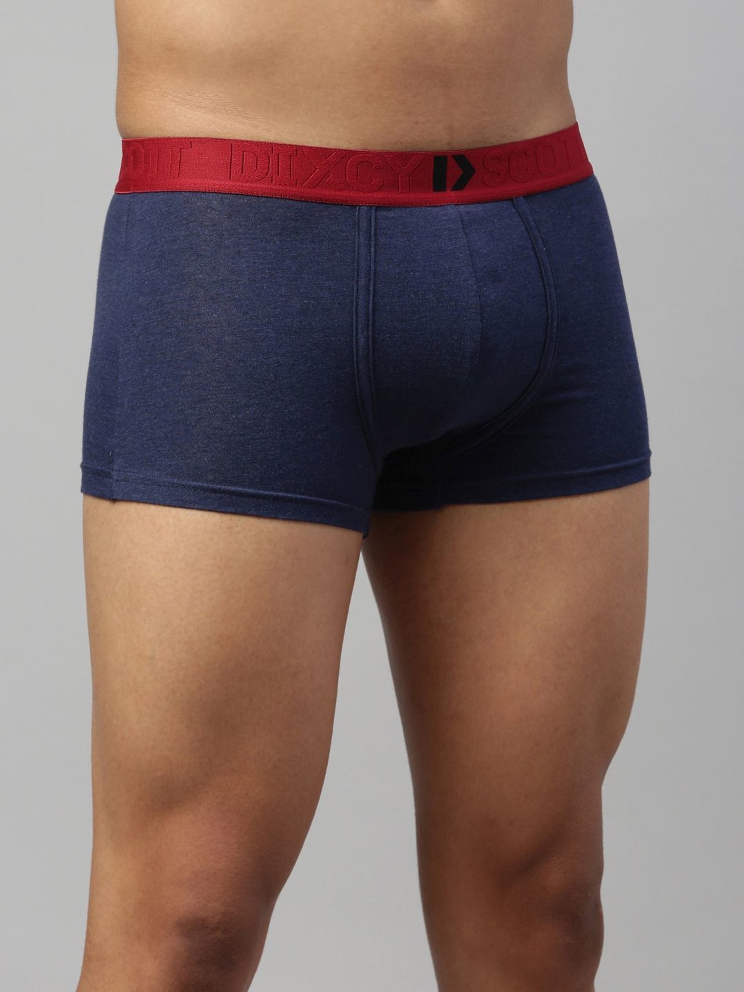 DIXCY SCOTT MAXIMUS Navy Melange & Emerald Regular Fit Trunks - Pack Of 2