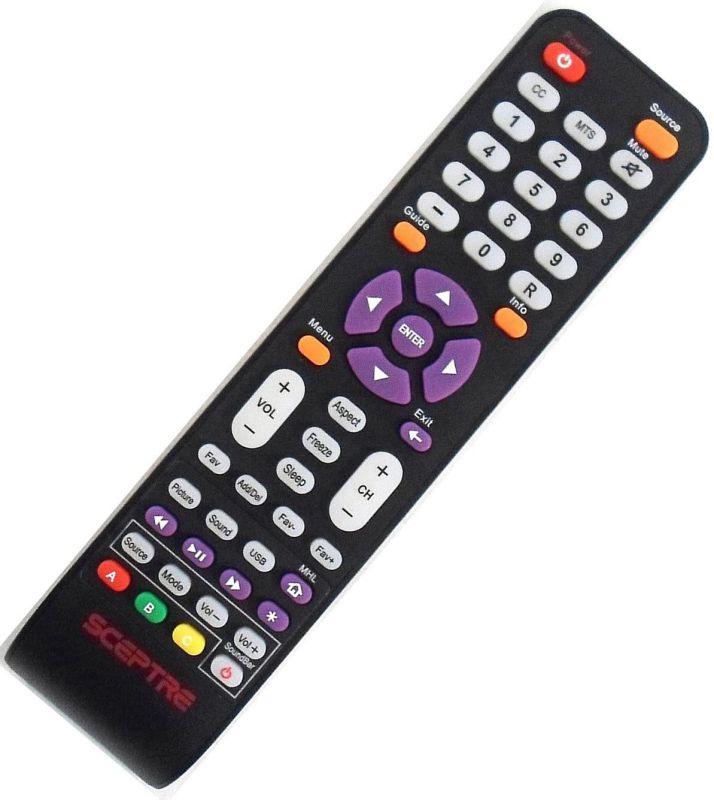 SCEPTRE 142021270009C Remote Control for X40 and Many More