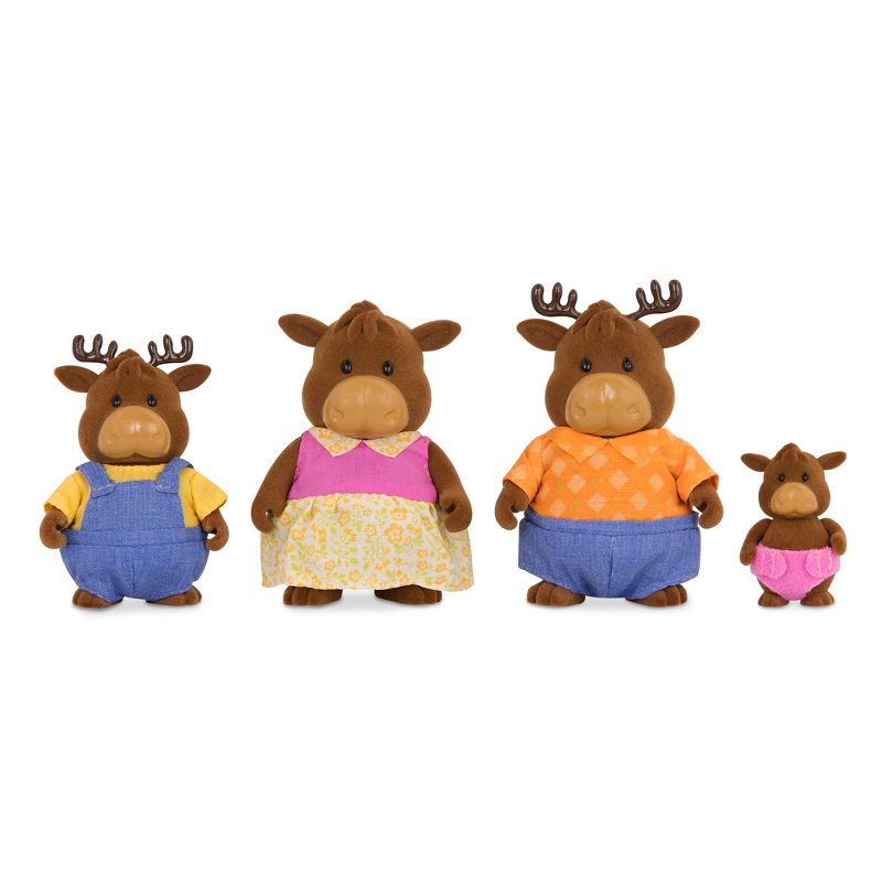 Li'l Woodzeez Miniature Animal Figurine Set - Vanderhoof Moose Family