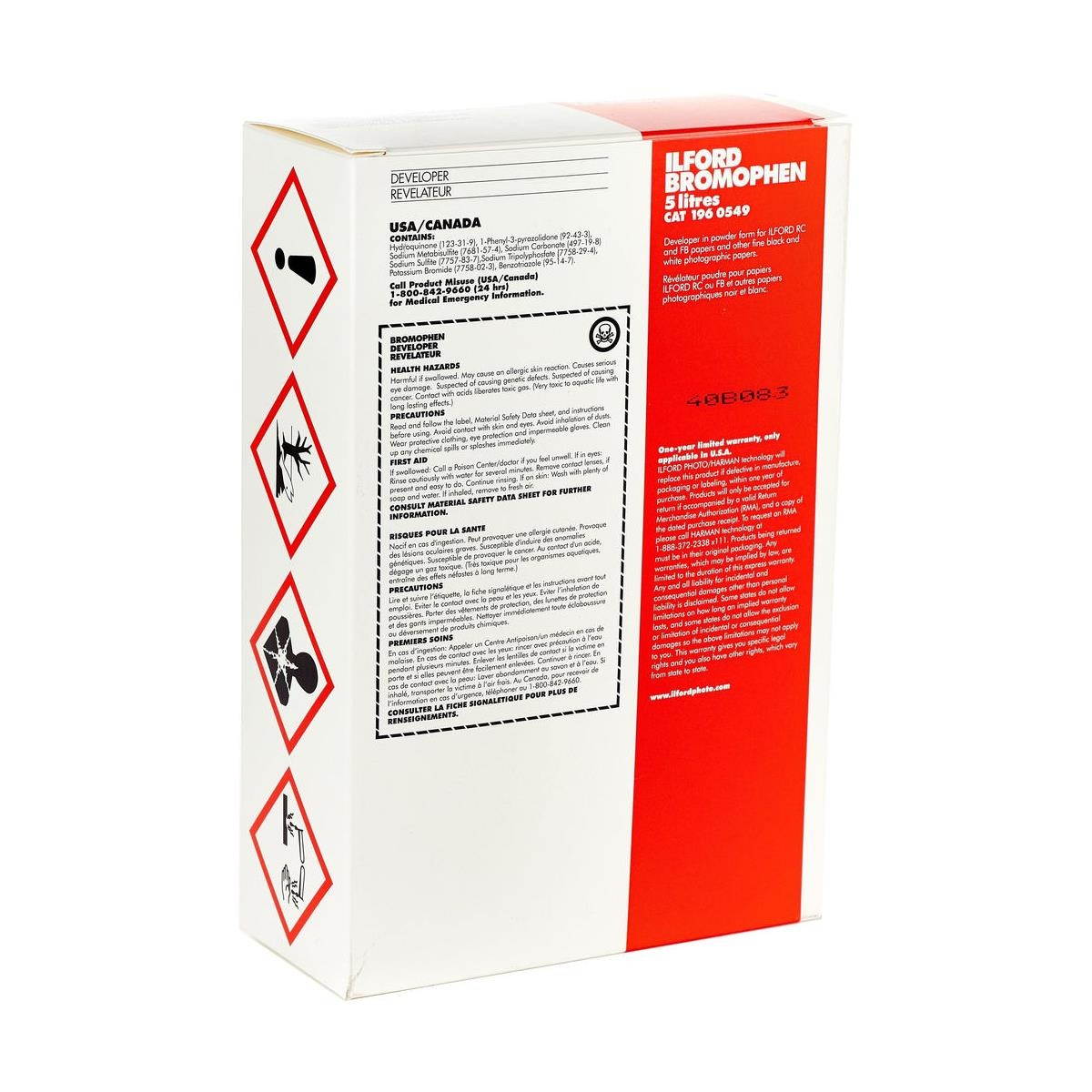 Ilford Bromophen Powder Black & White Paper Developer - 5 Liter #1960549