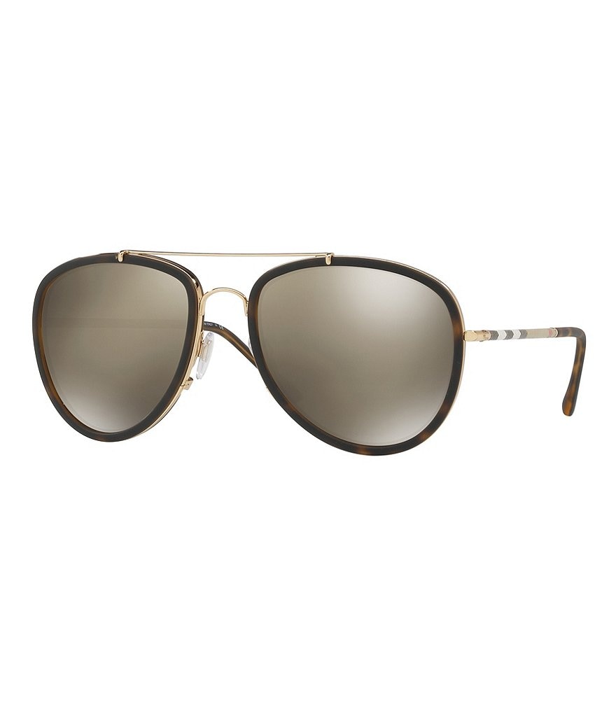 Burberry Mirrored Aviator Sunglasses