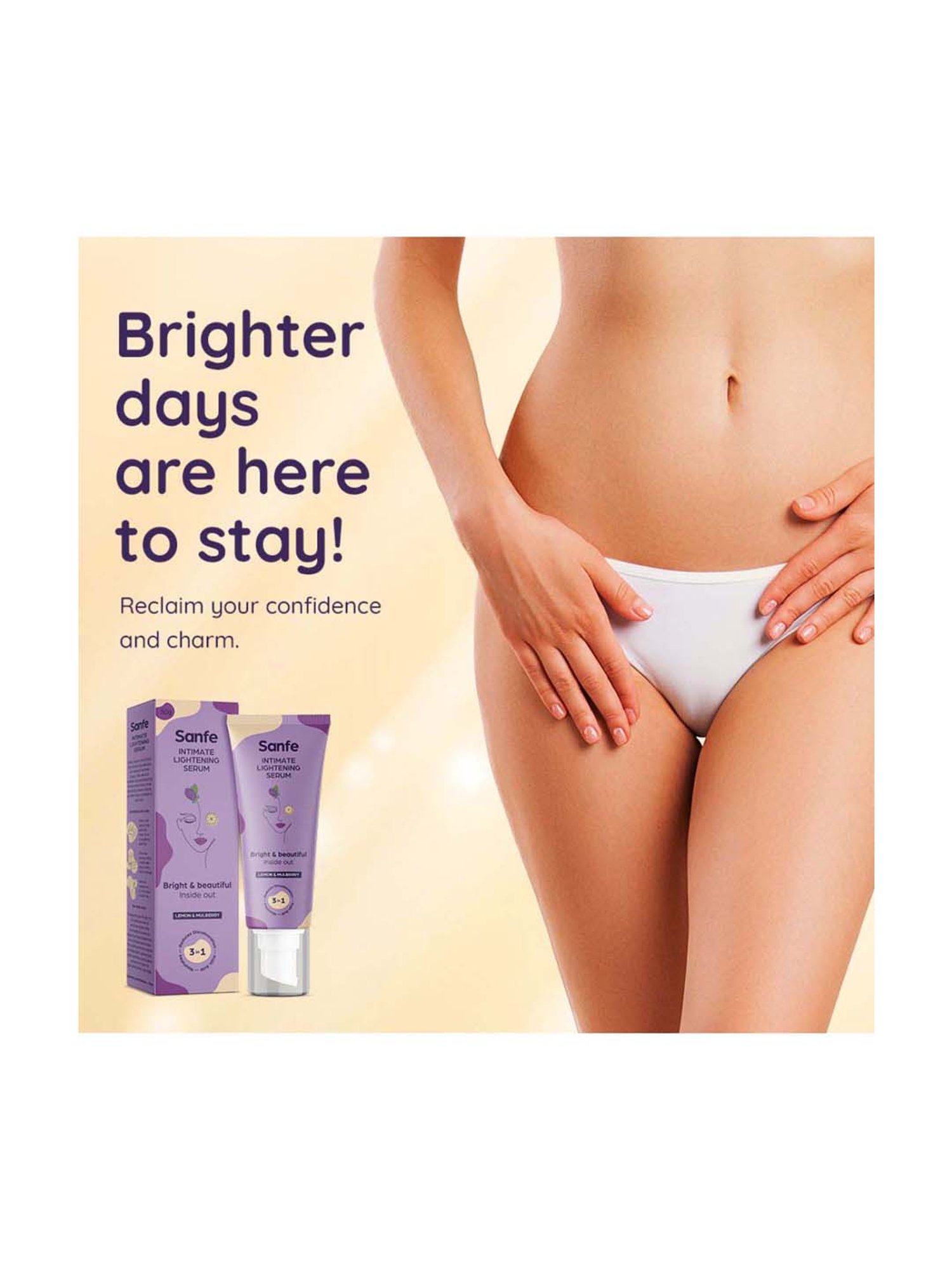 Sanfe Intimate Lightening Serum Kojic Acid - 50 gm