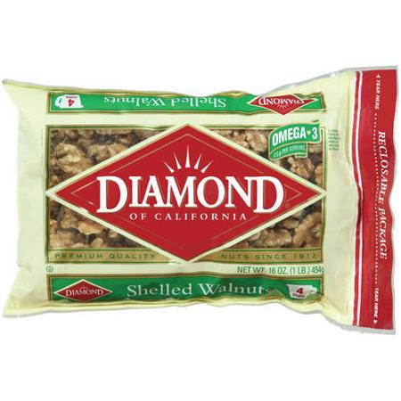 Diamond of California Shelled Walnuts, 16 oz