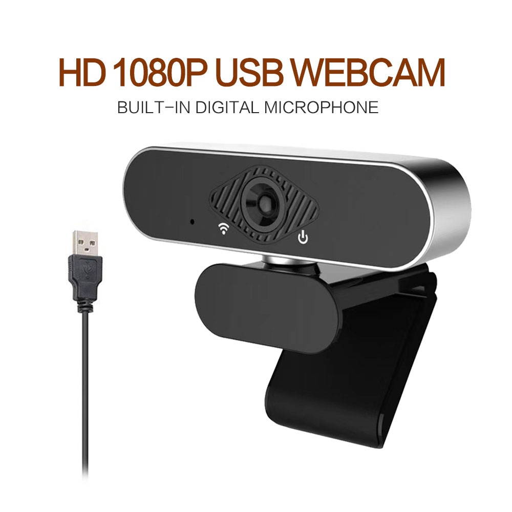 1080P Webcam with Microphone HD PC Webcam USB Streaming Computer Web Camera with 110&deg; View Angle for Recording