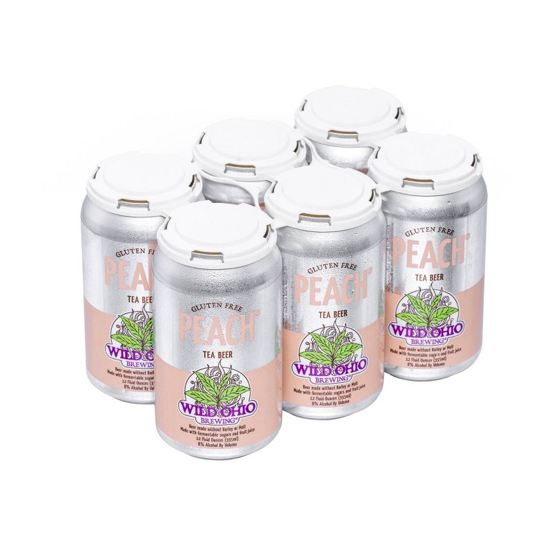 Wild Ohio Peach Tea Beer - 6pk/12 fl oz Cans
