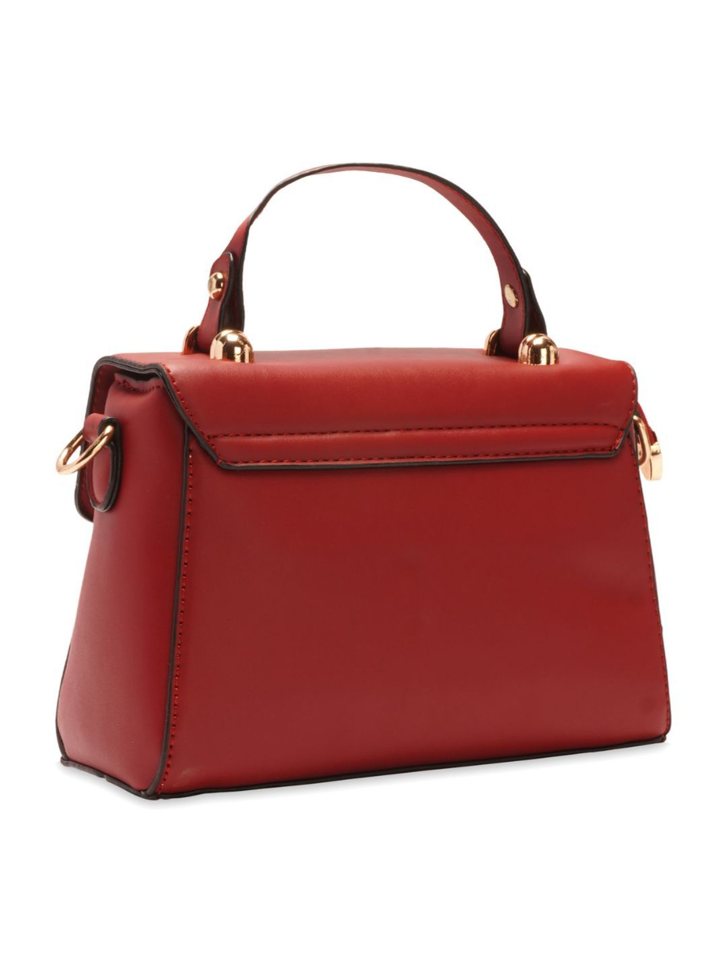 Luvoksi Maroon Solid Medium Cross Body Bag